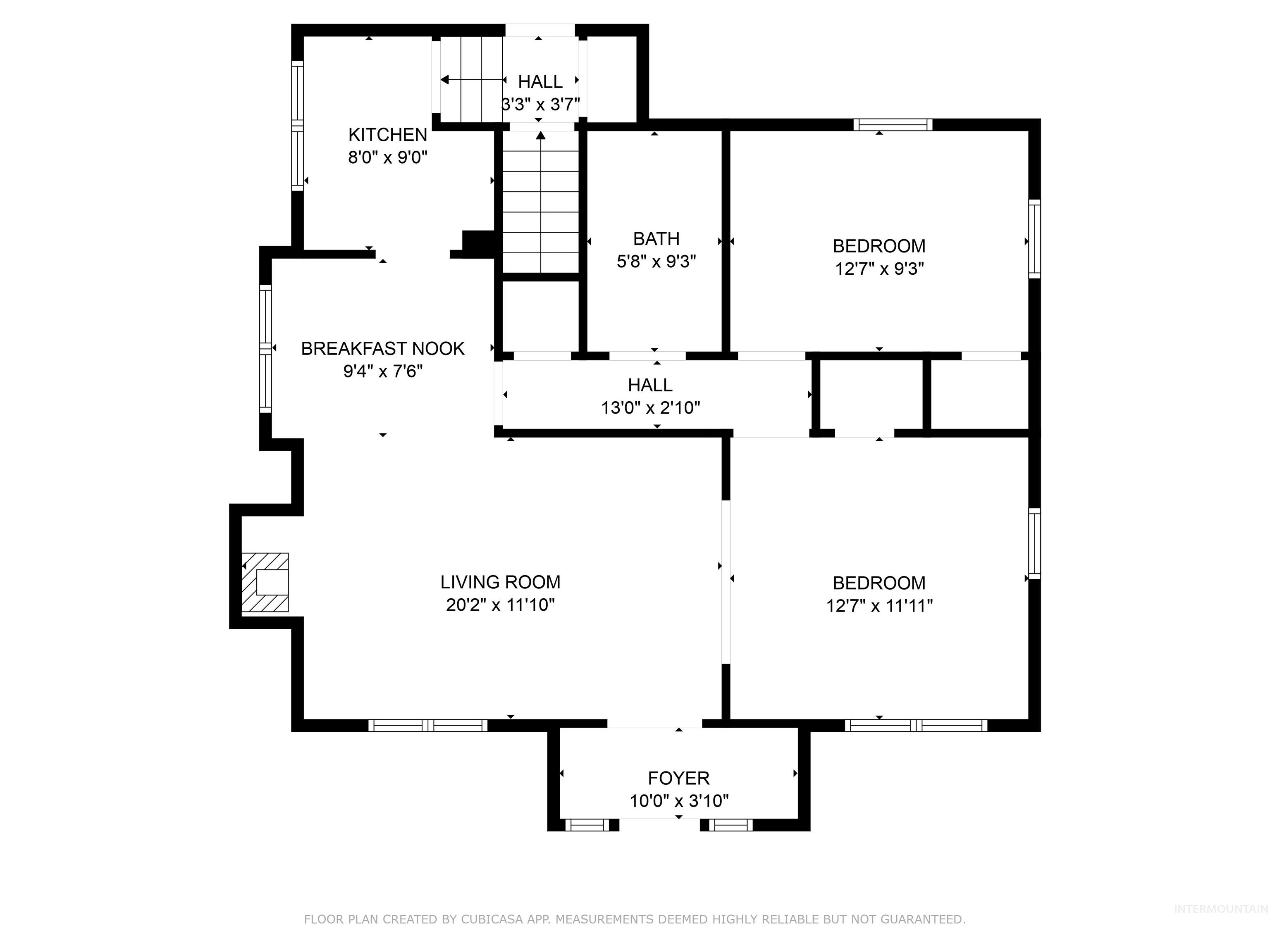 View of room layout