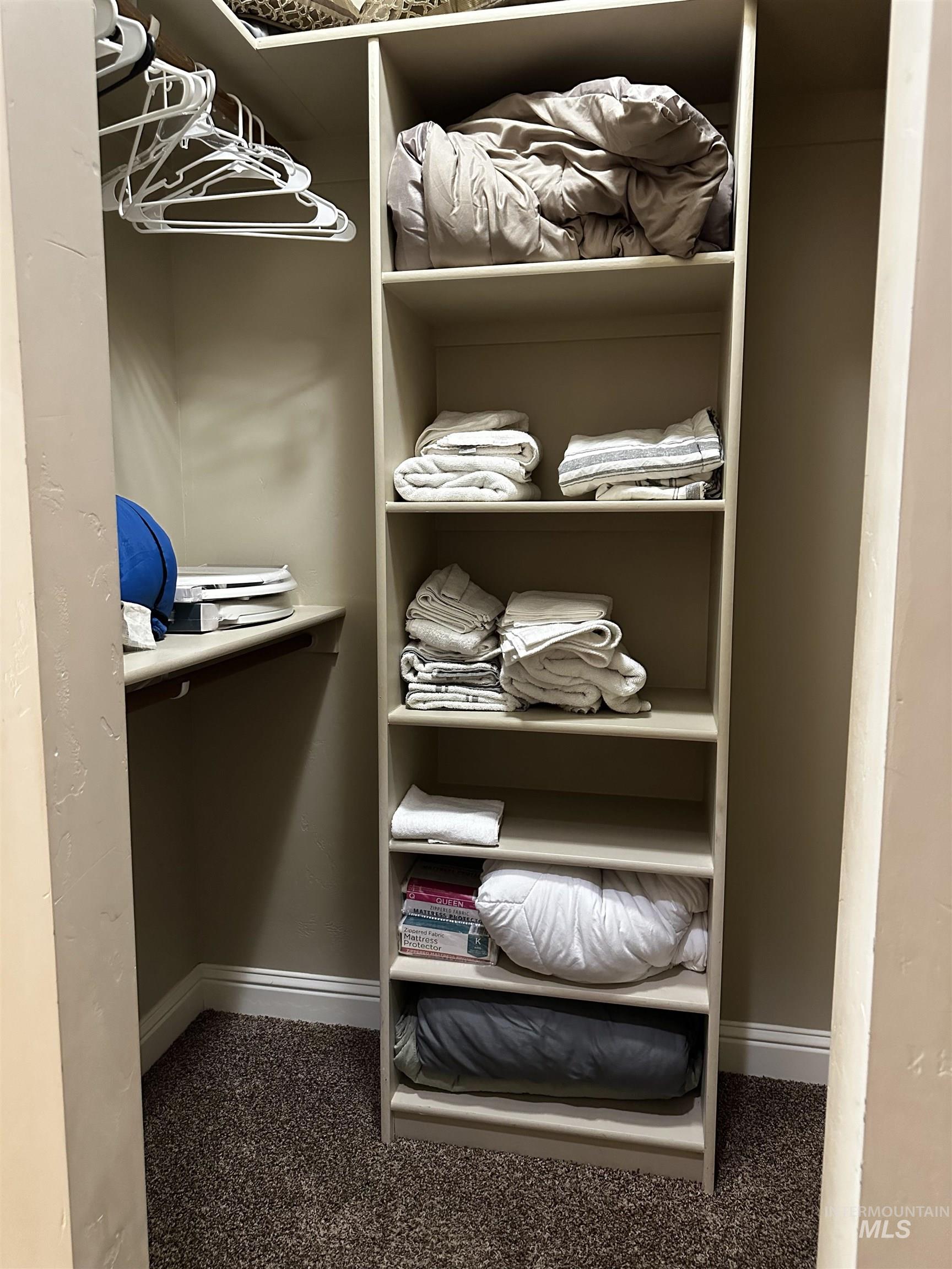 View of spacious closet