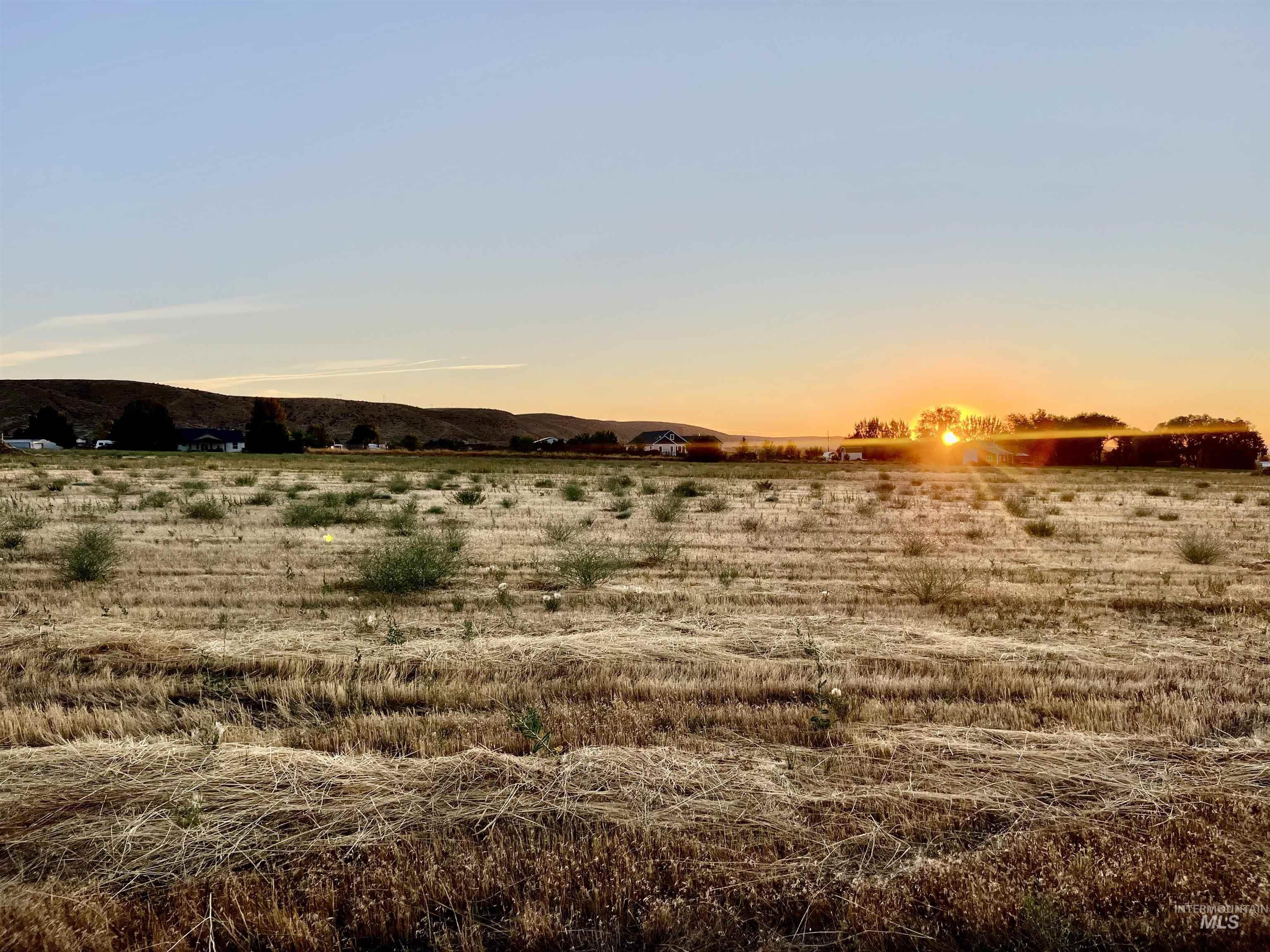 Nature at dusk with a rural view
