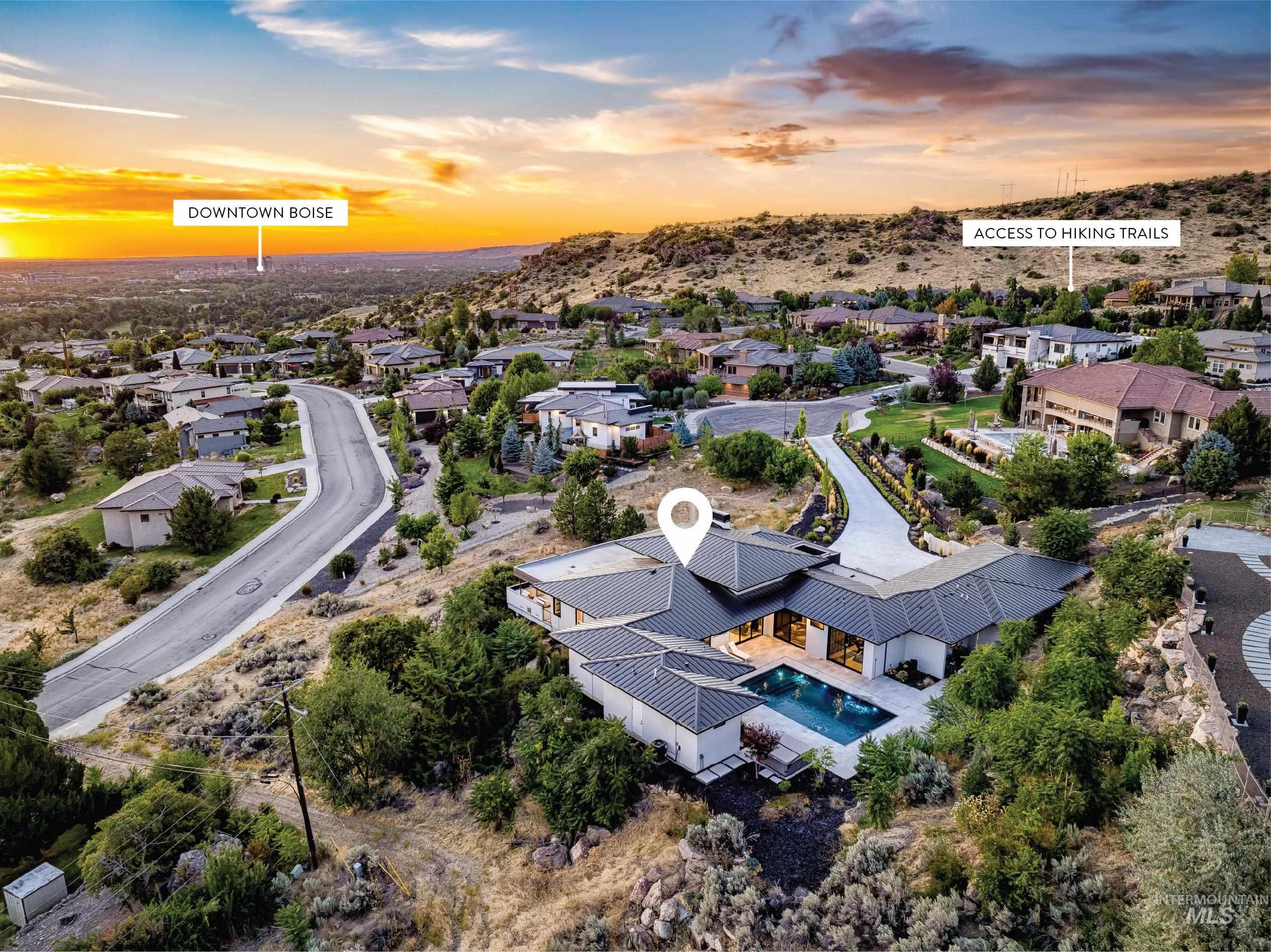 2813 E Hard Rock Drive, Boise, Idaho 83712, 4 Bedrooms, 4.5 Bathrooms, Residential For Sale, Price $3,970,000, 98958139
