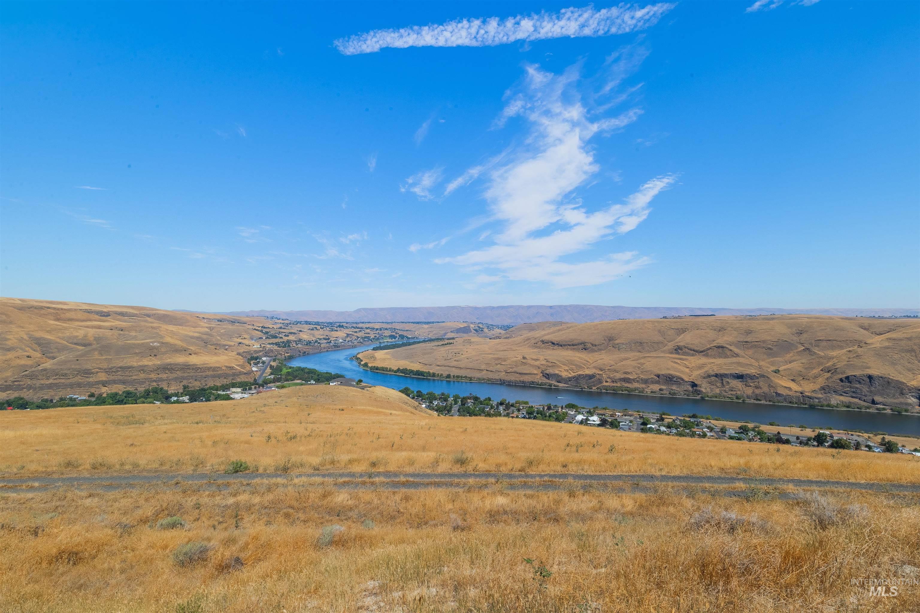 Bird's eye view of a nearby body of water