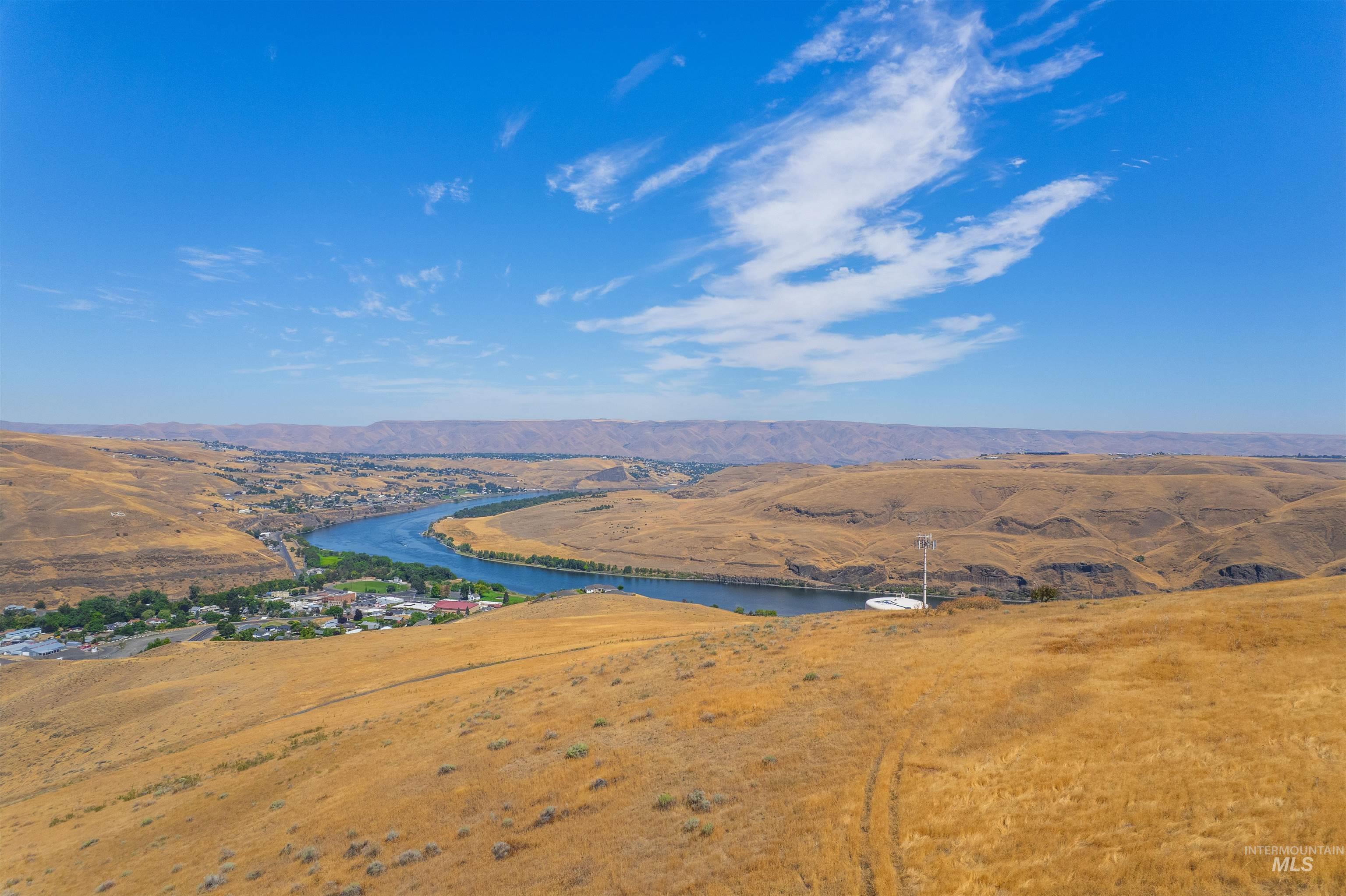 Bird's eye view of a nearby body of water