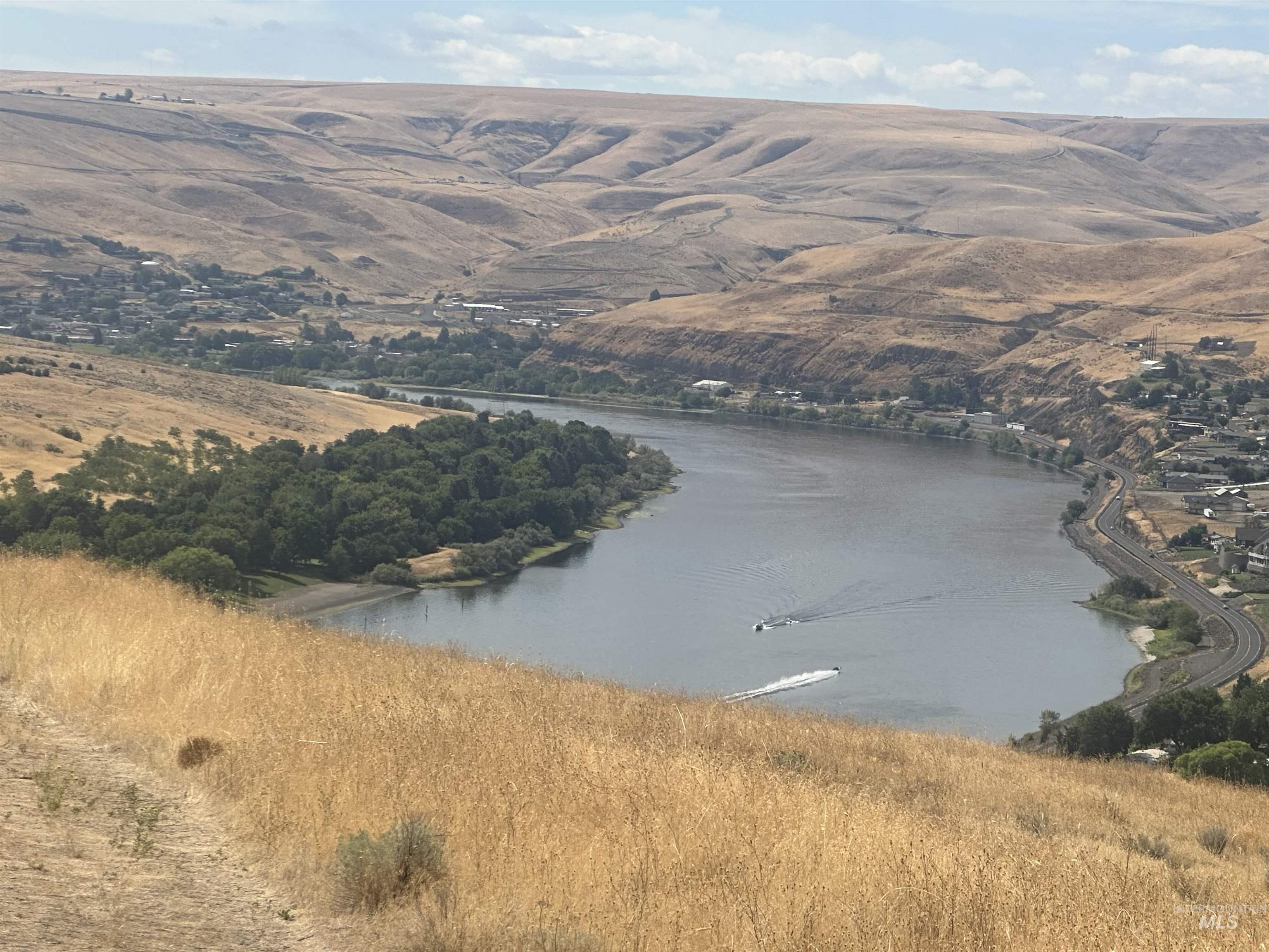 Water view with a mountainous background