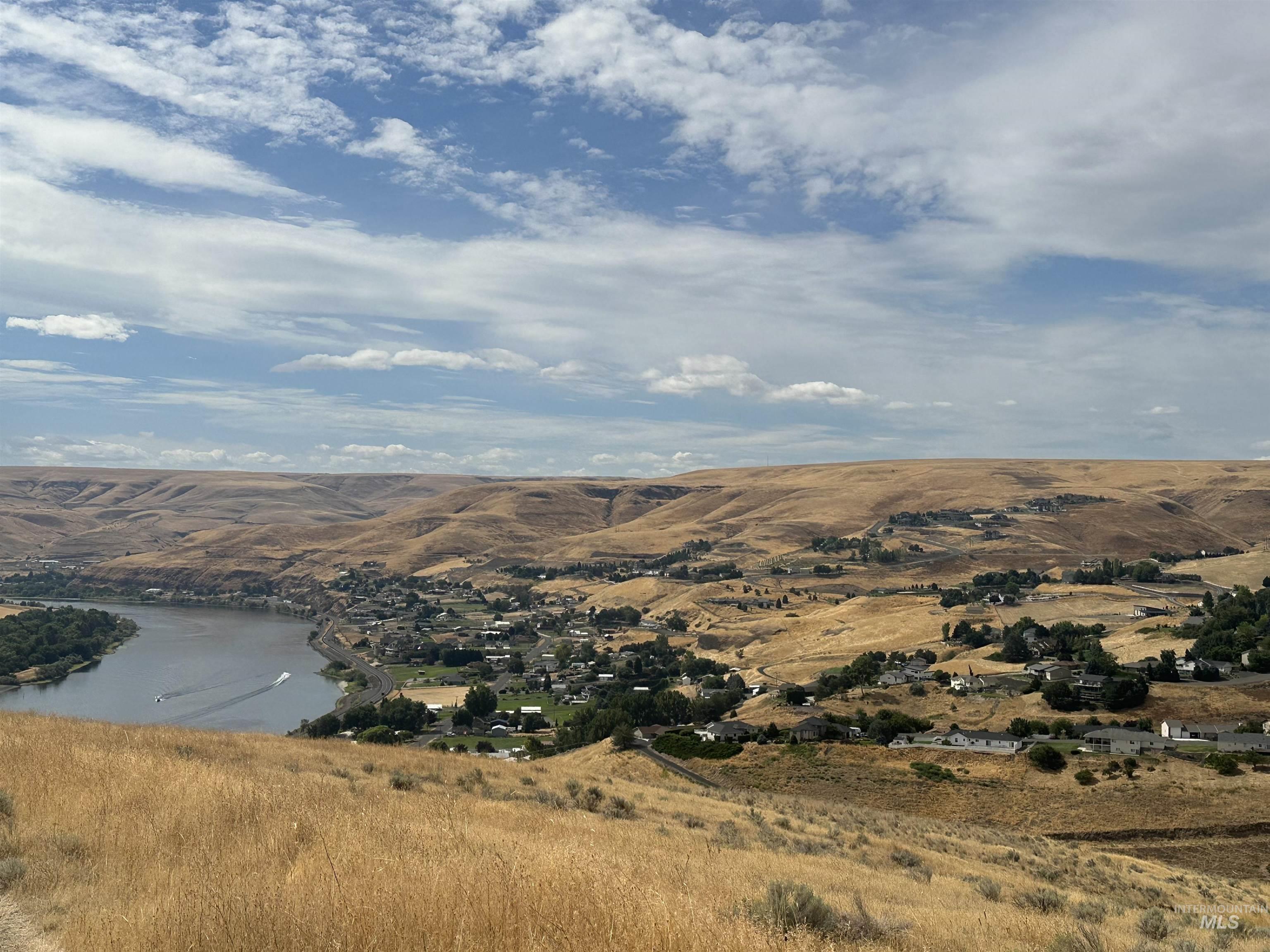 Mountain view with a large body of water