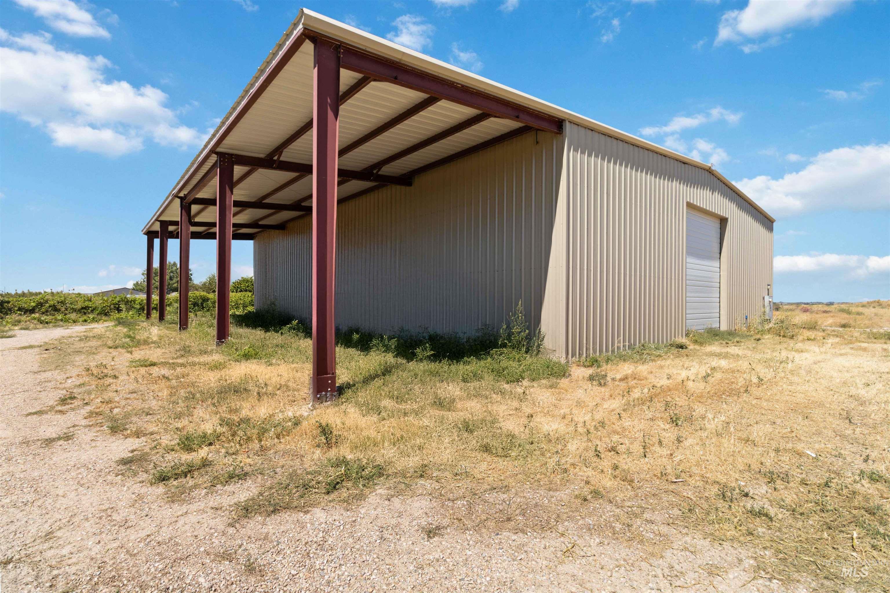 View of pole building