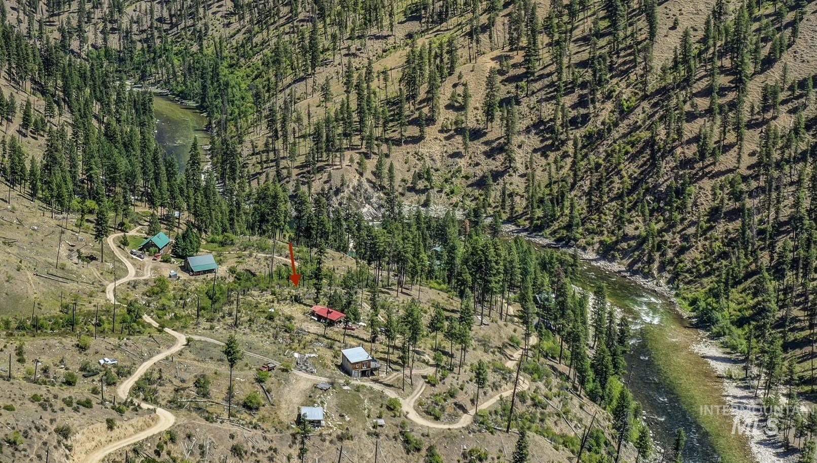 Aerial view of property's location