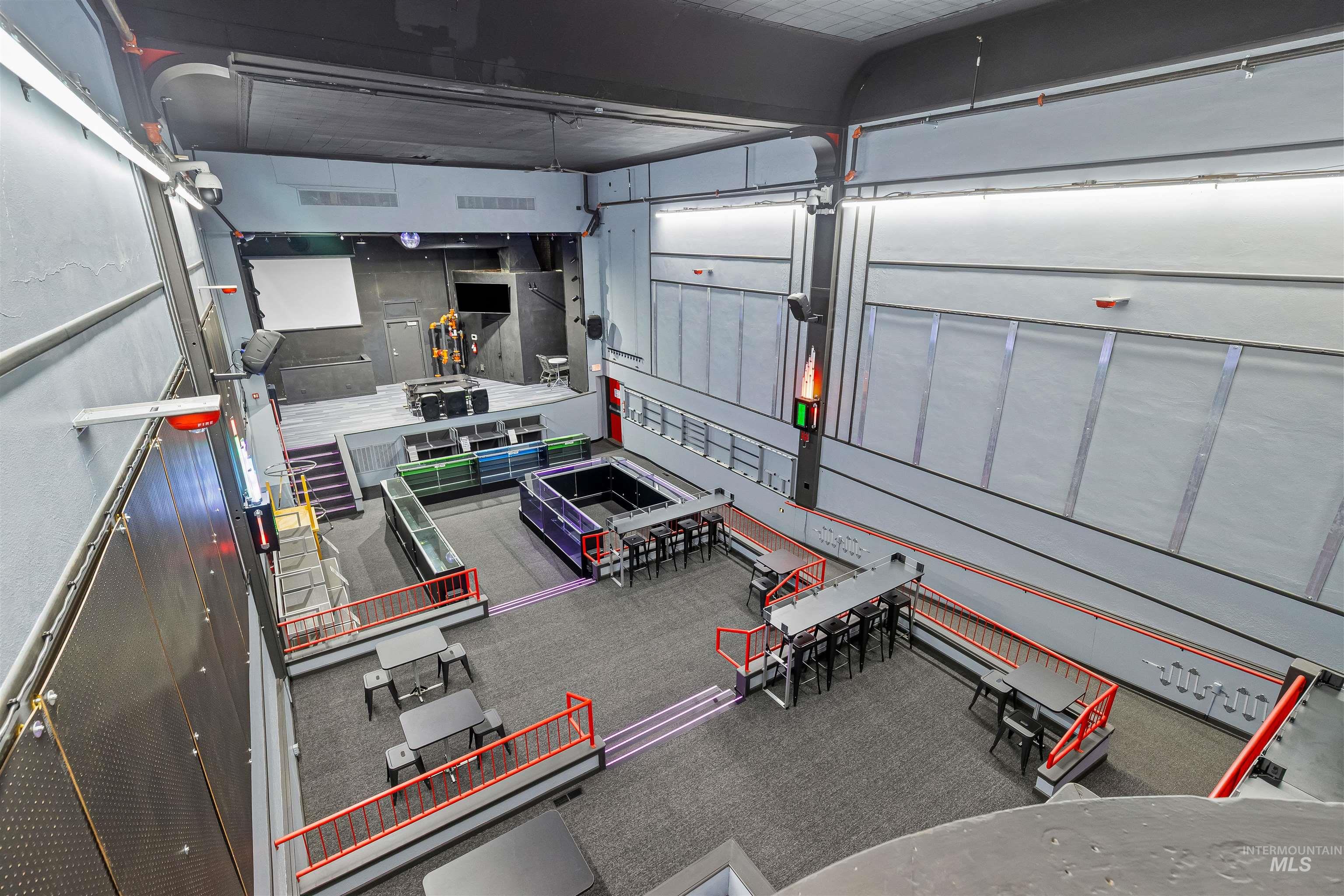 Interior space featuring a garage