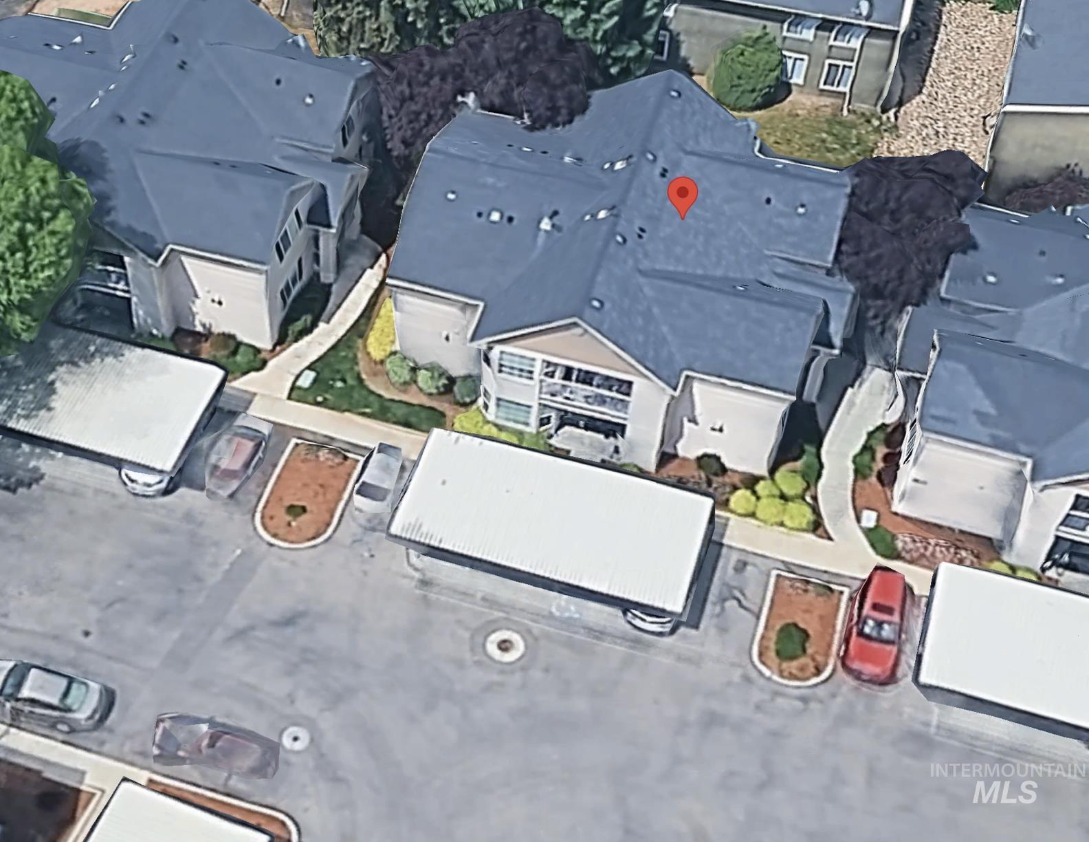Aerial view of property's location