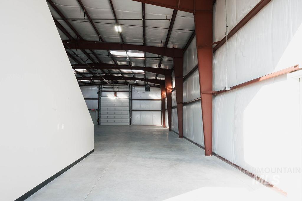 Garage with baseboards
