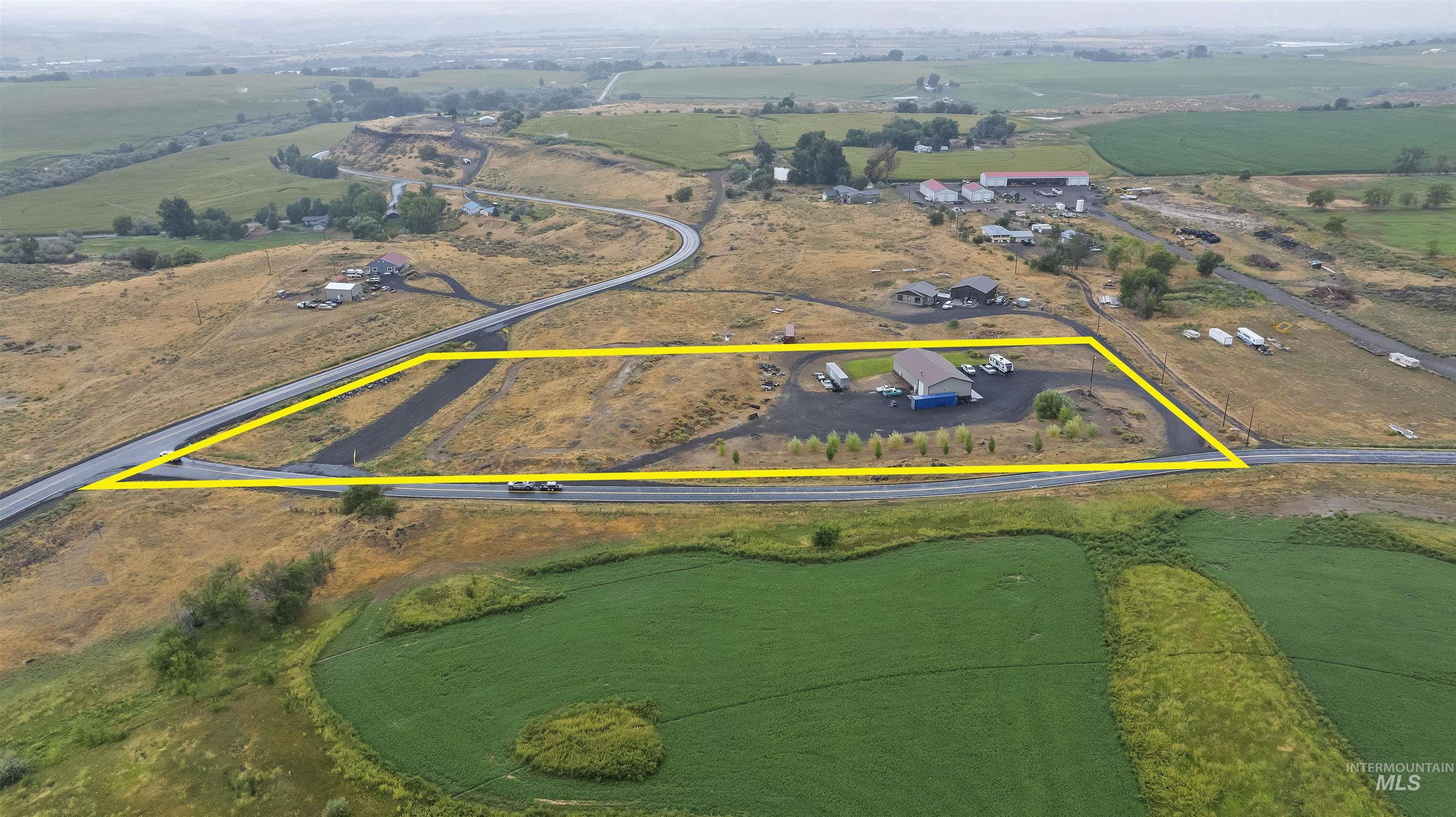 View of rural area featuring property parcel outlined