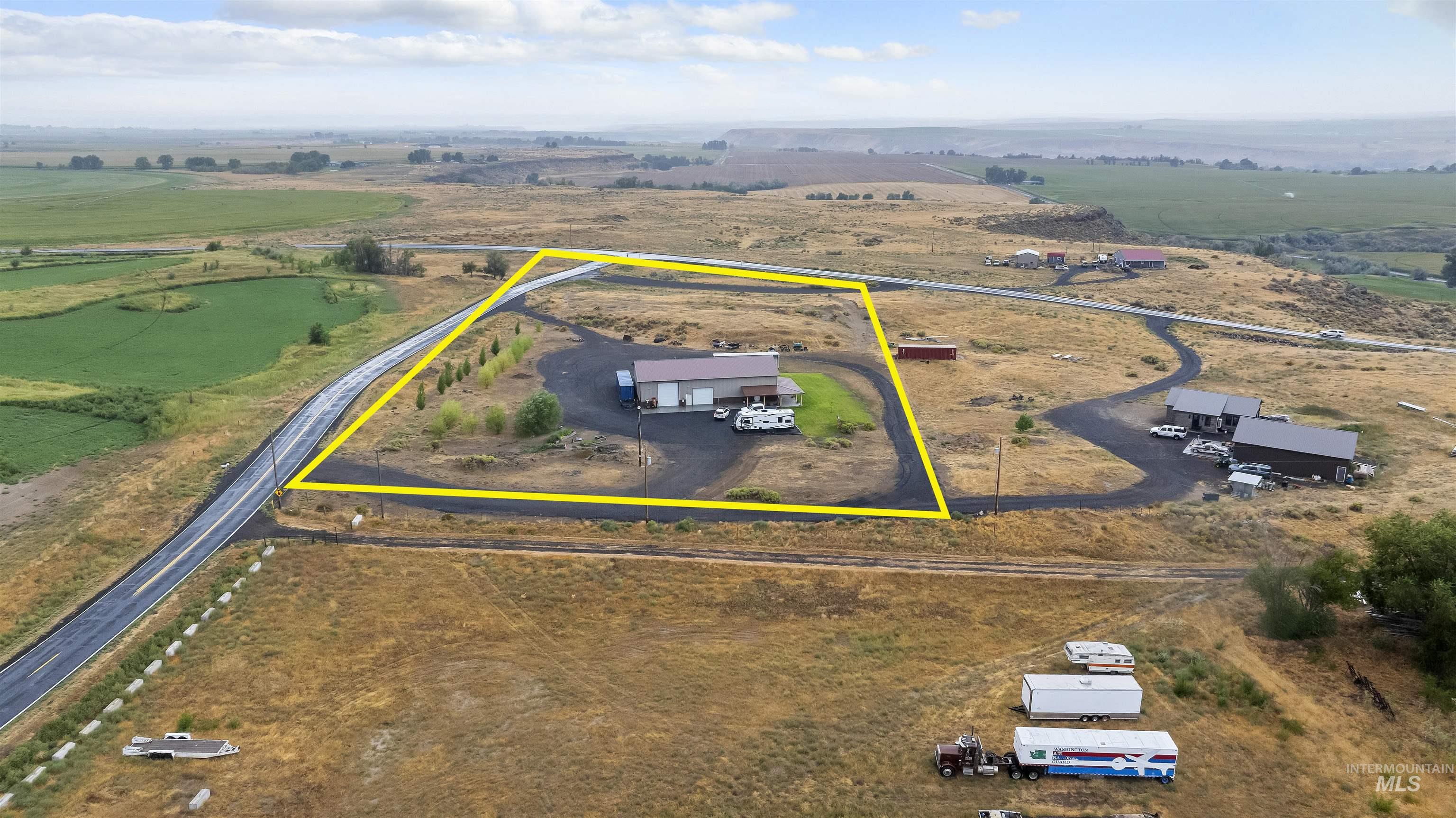 View of rural area featuring property parcel outlined