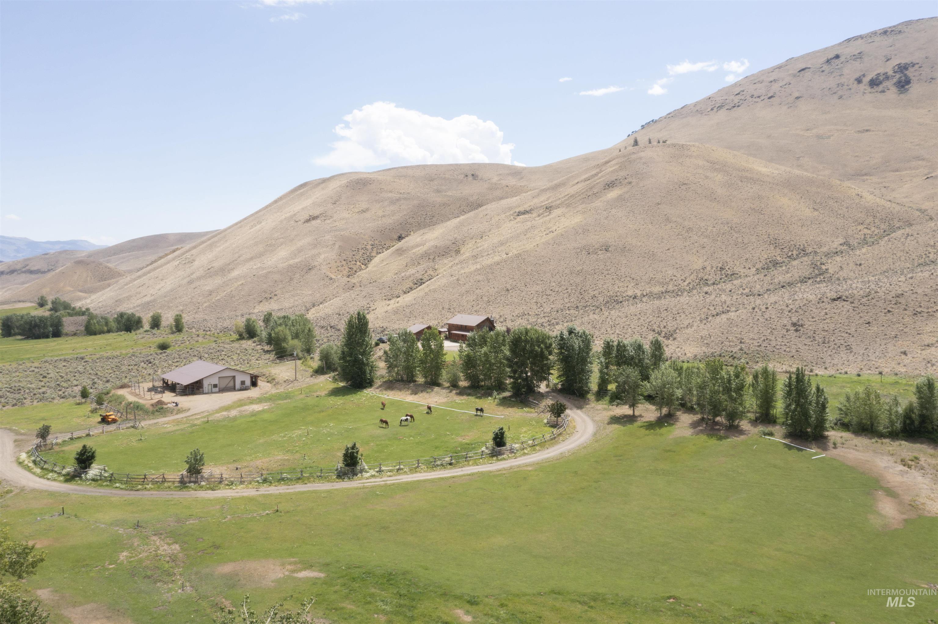 Mountain view featuring rural landscape and agricultural land