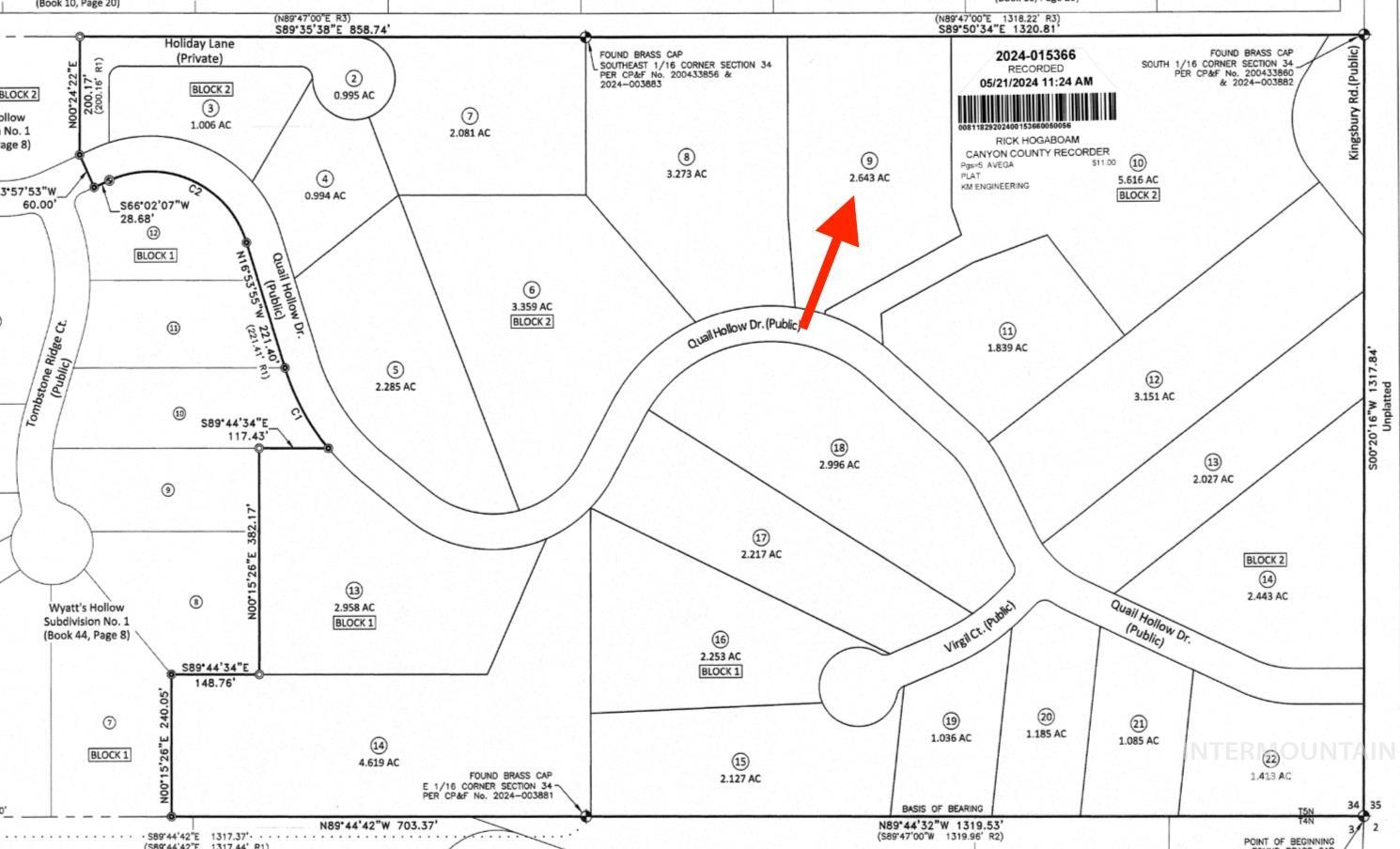 8202 Quail Hollow Dr, Middleton, Idaho 83644, Land For Sale, Price $299,900, 98959557