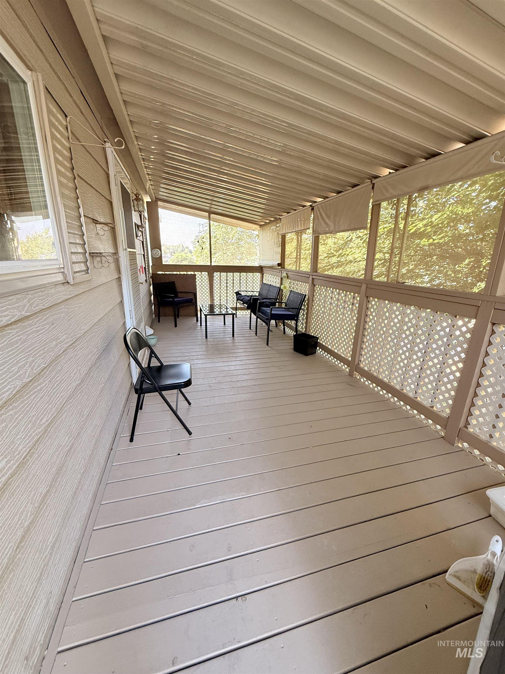 View of deck