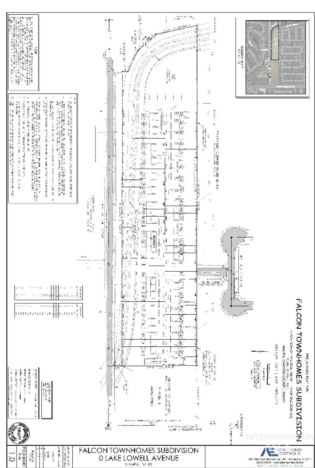 Map showing property parcels