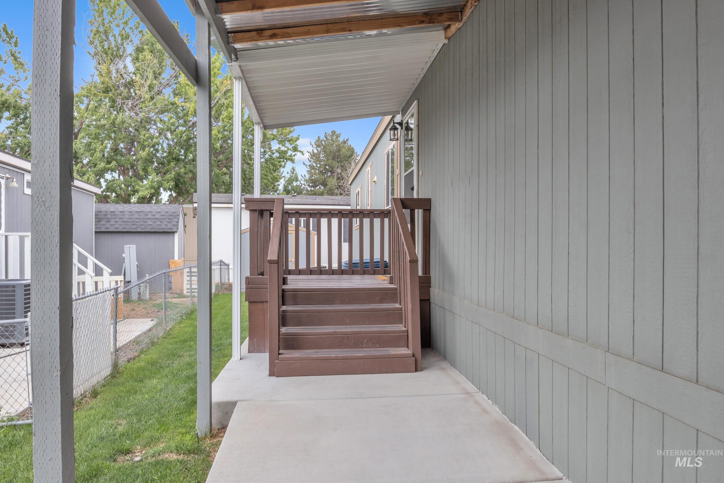 View of patio / terrace featuring a wooden deck