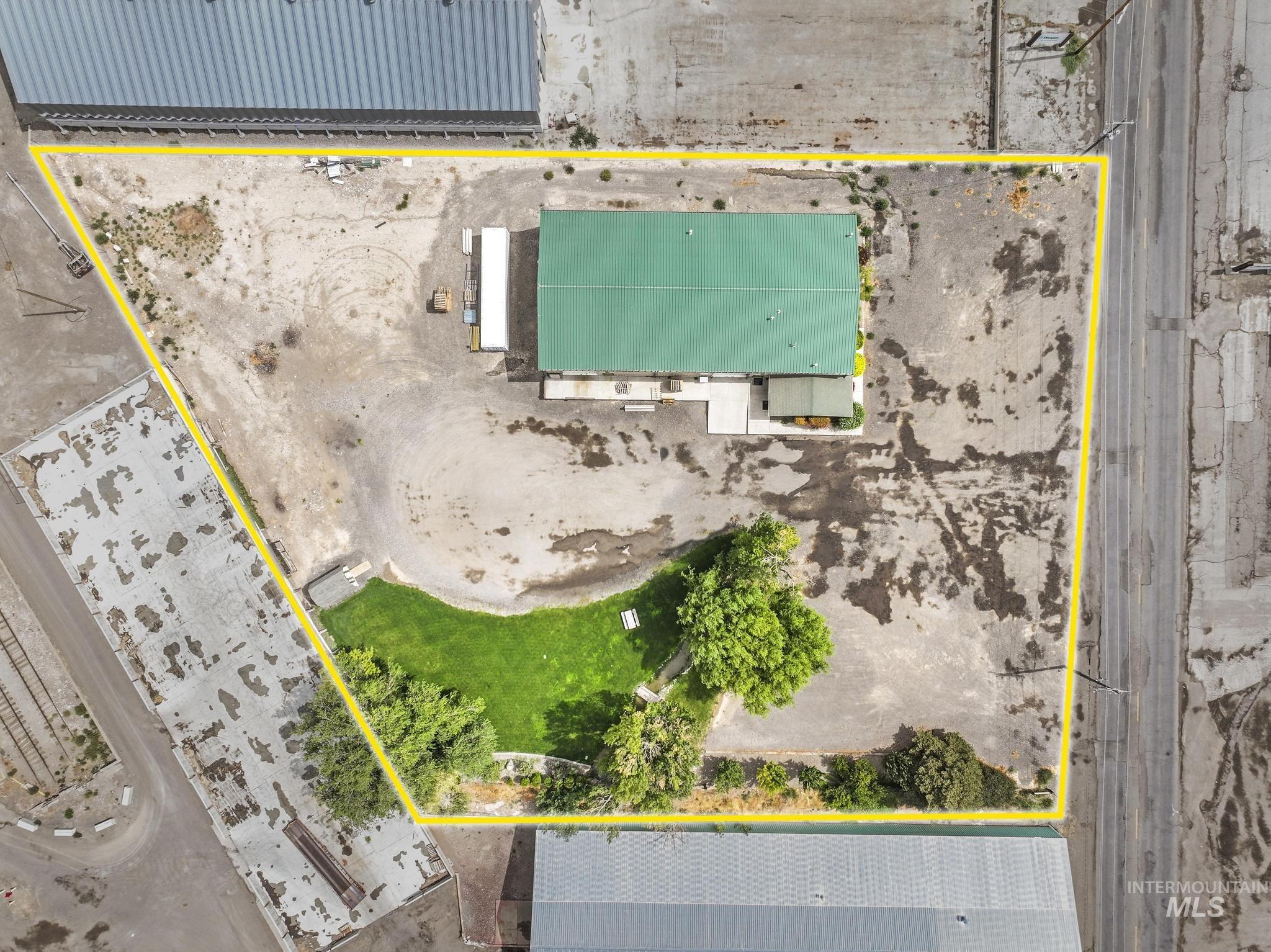 View of property location with property parcel outlined