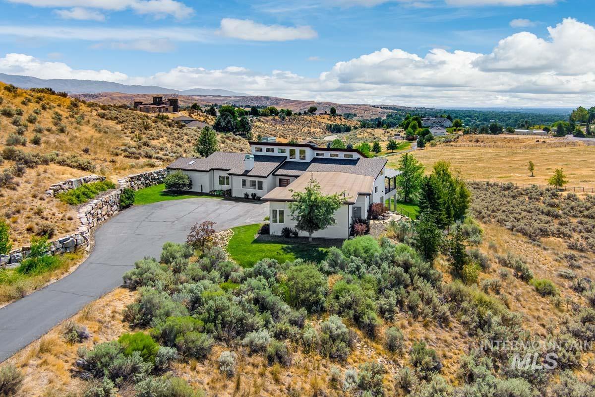 View from above of property