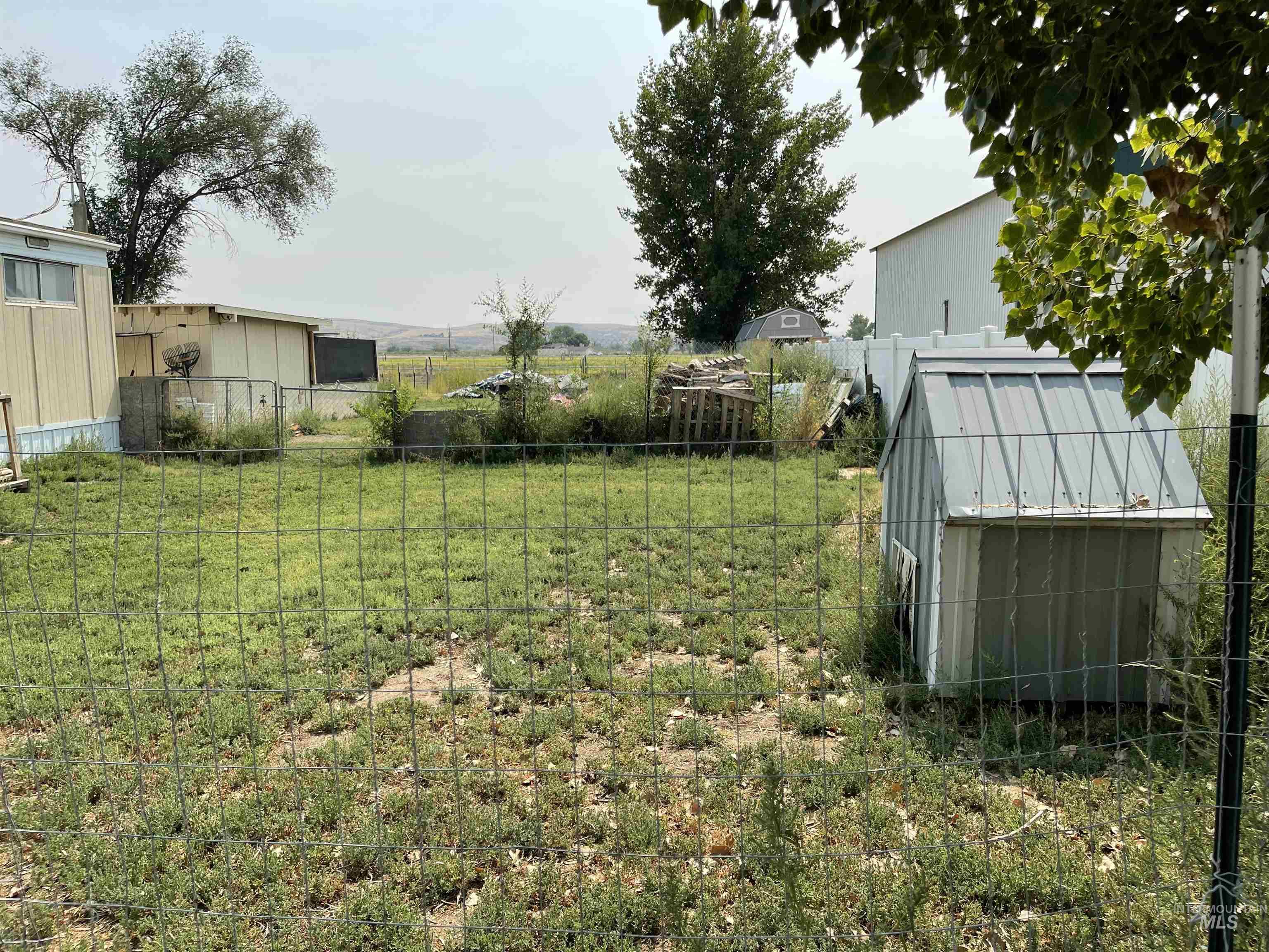 View of yard with an outdoor structure