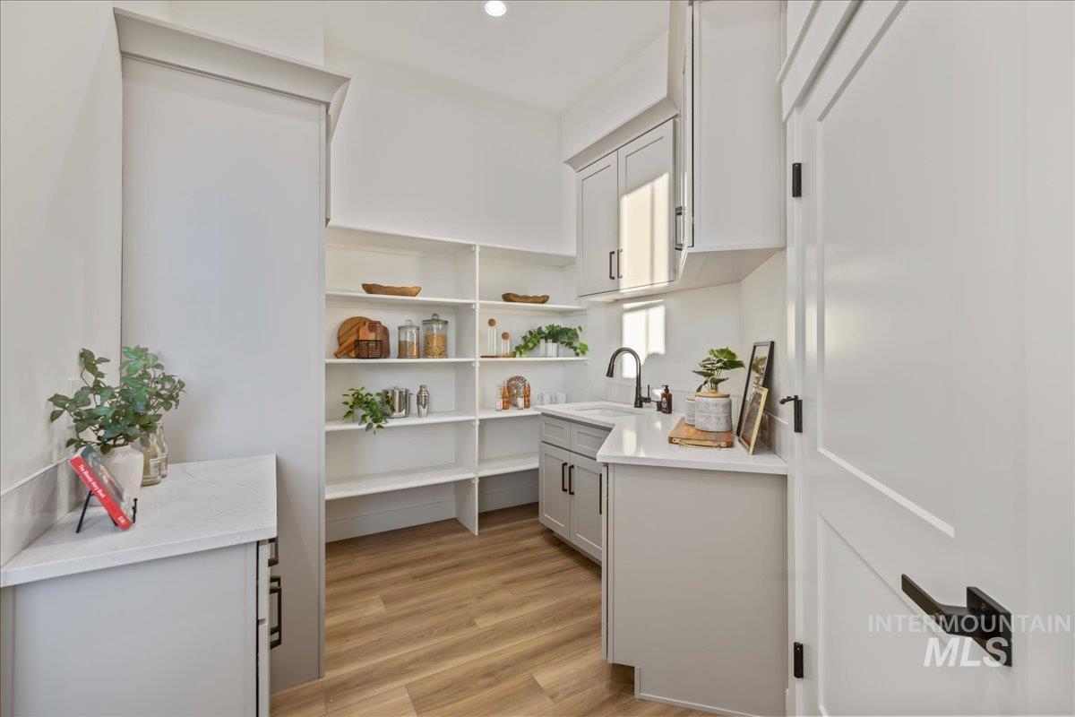 Storage area featuring a sink