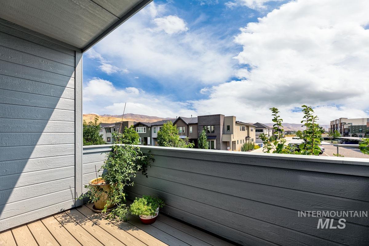 Balcony with a residential view