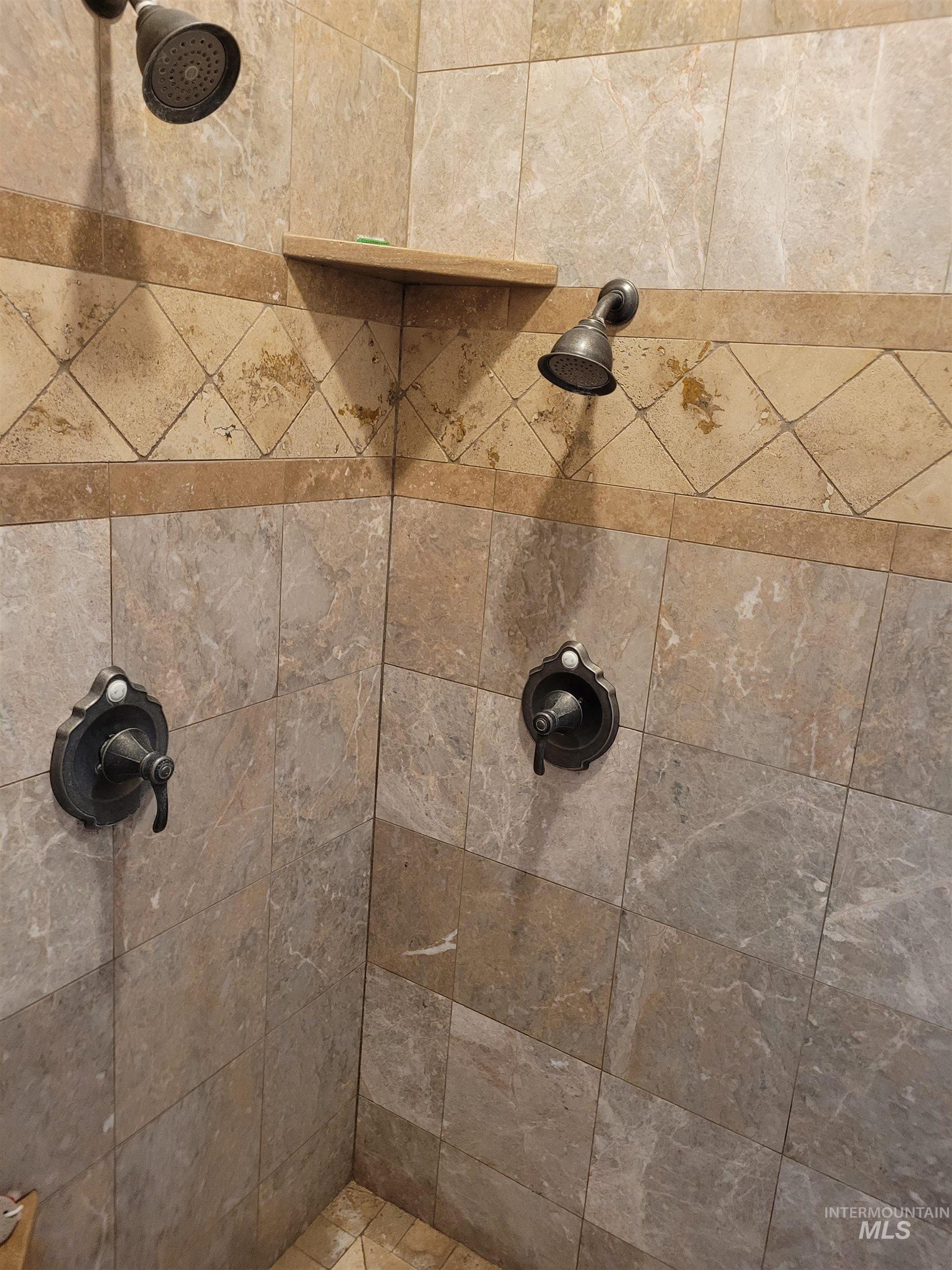 Tiled shower