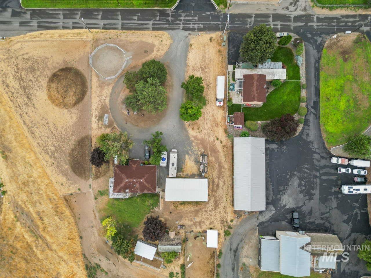 Aerial view of property's location
