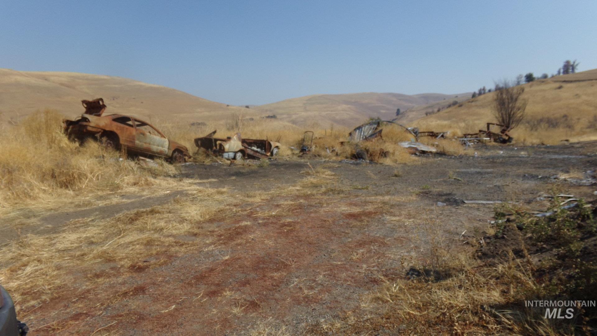 View of mountain background with rural landscape