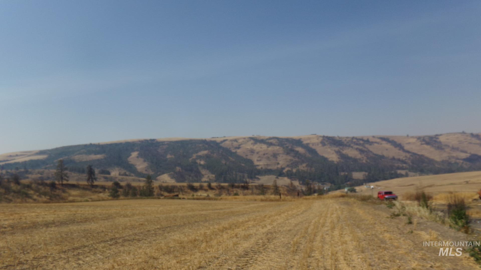 View of mountain background with rural landscape