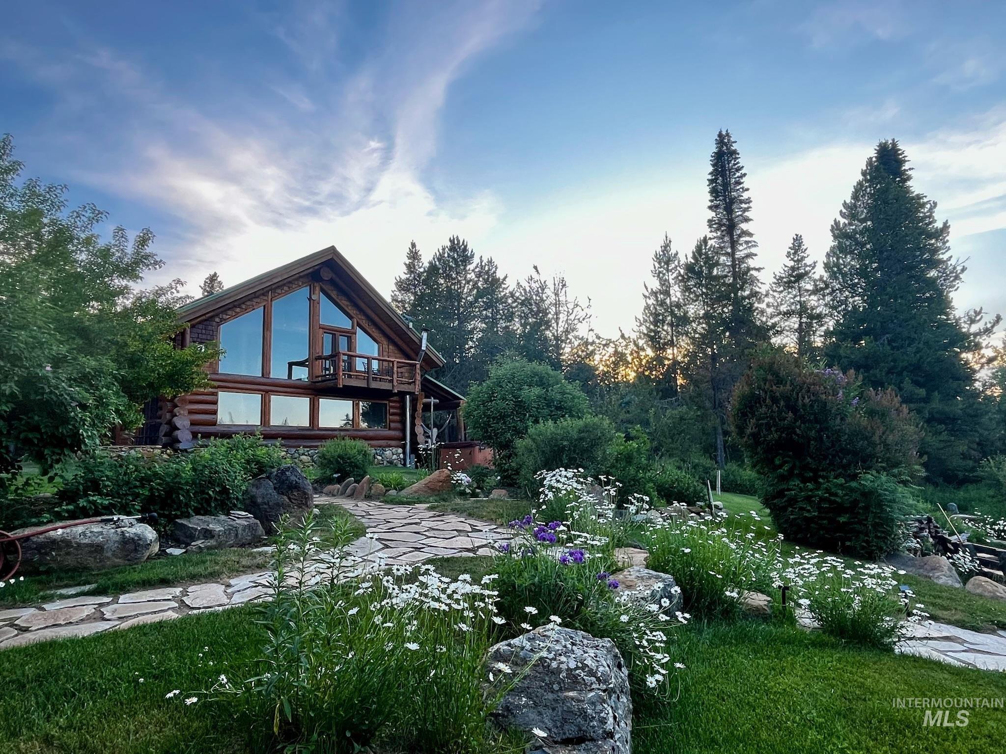 View of yard featuring a deck