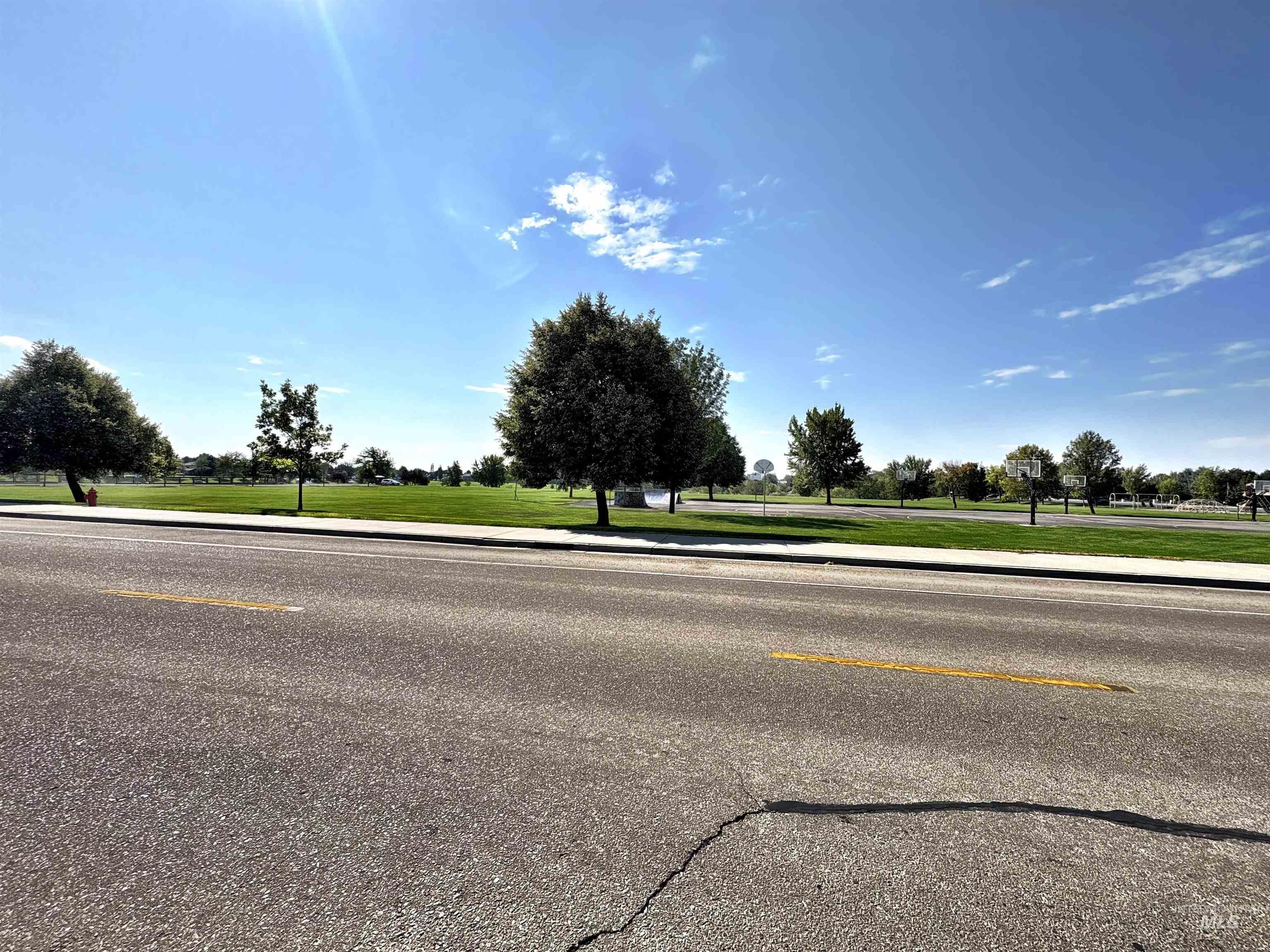 View of legacy park across the street