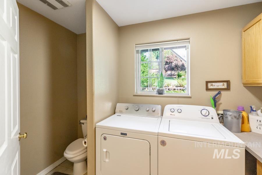 Laundry area featuring washer and dryer