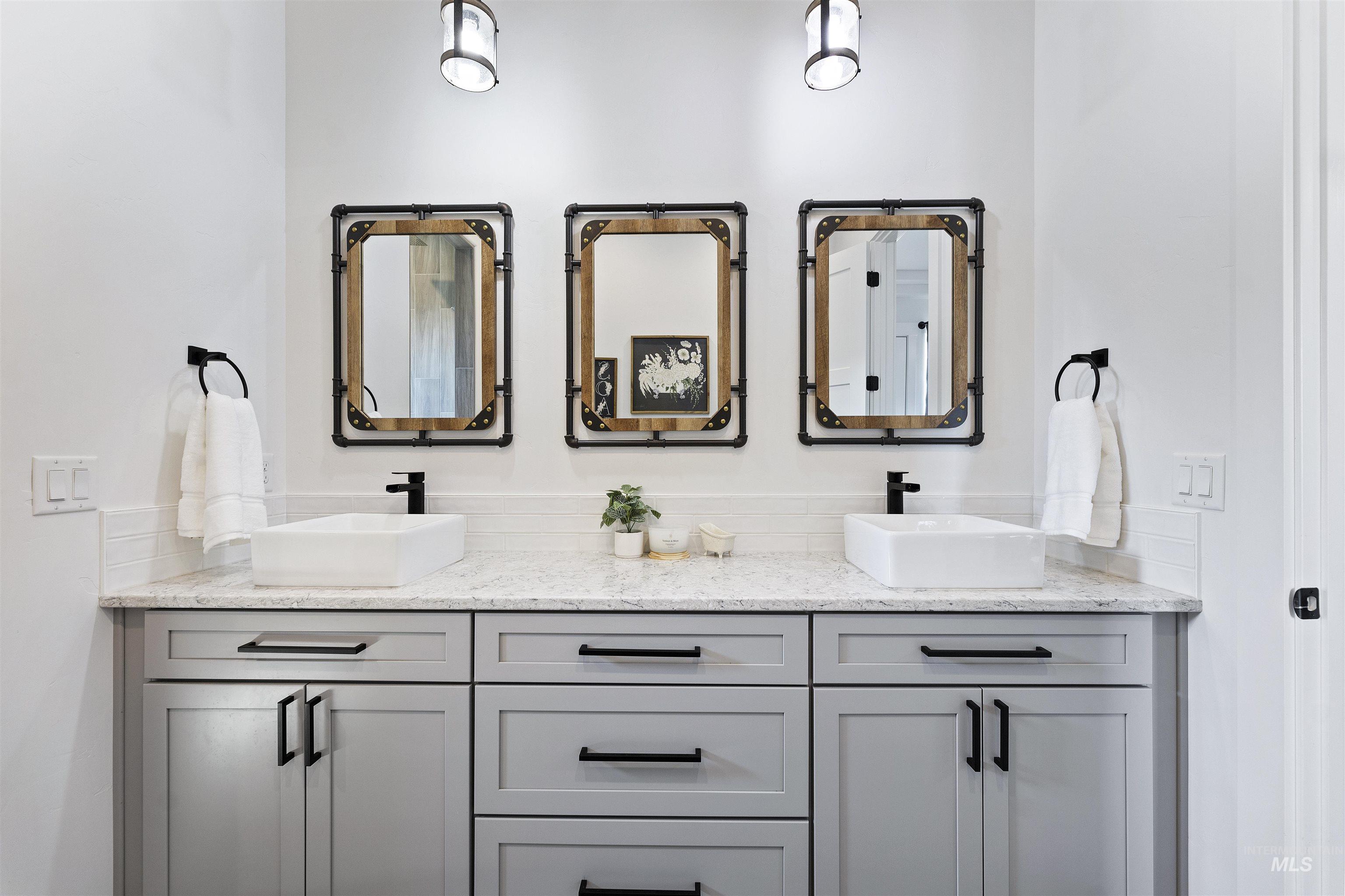 Bathroom with double vanity