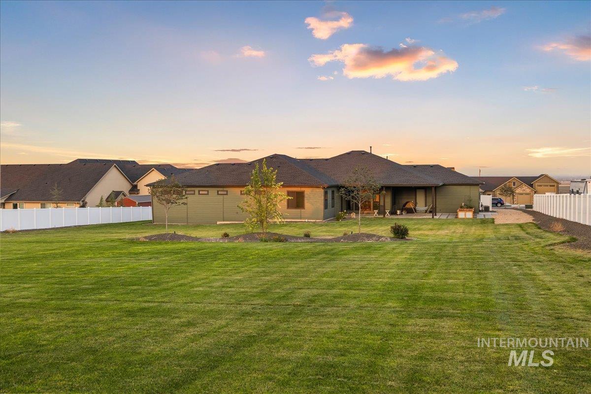 Back of property featuring a patio