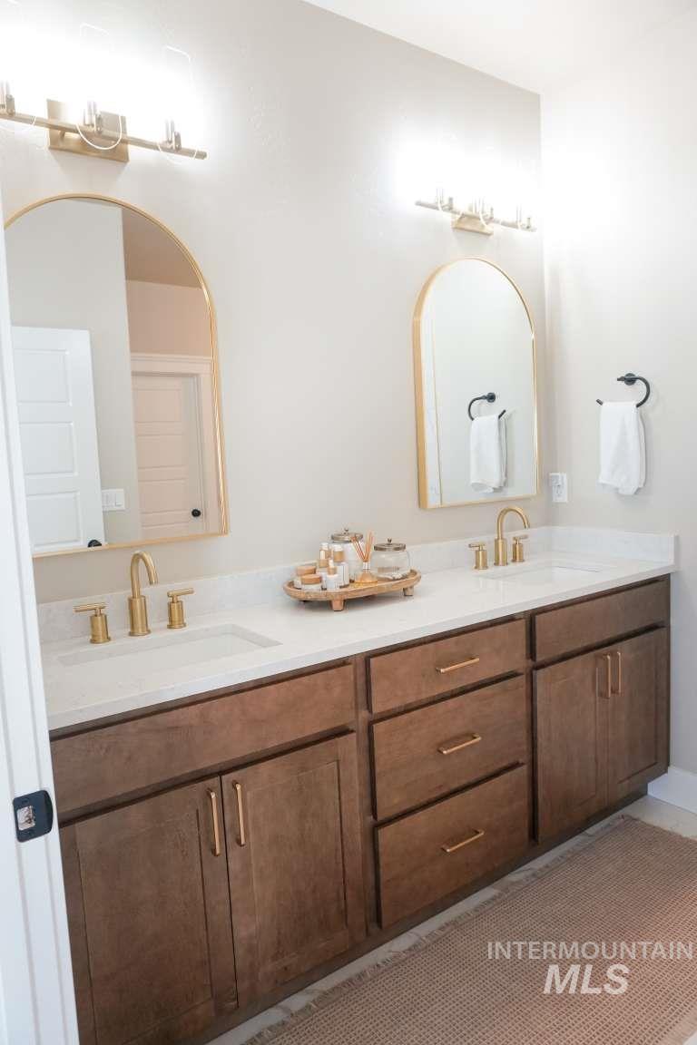 Bathroom with double vanity