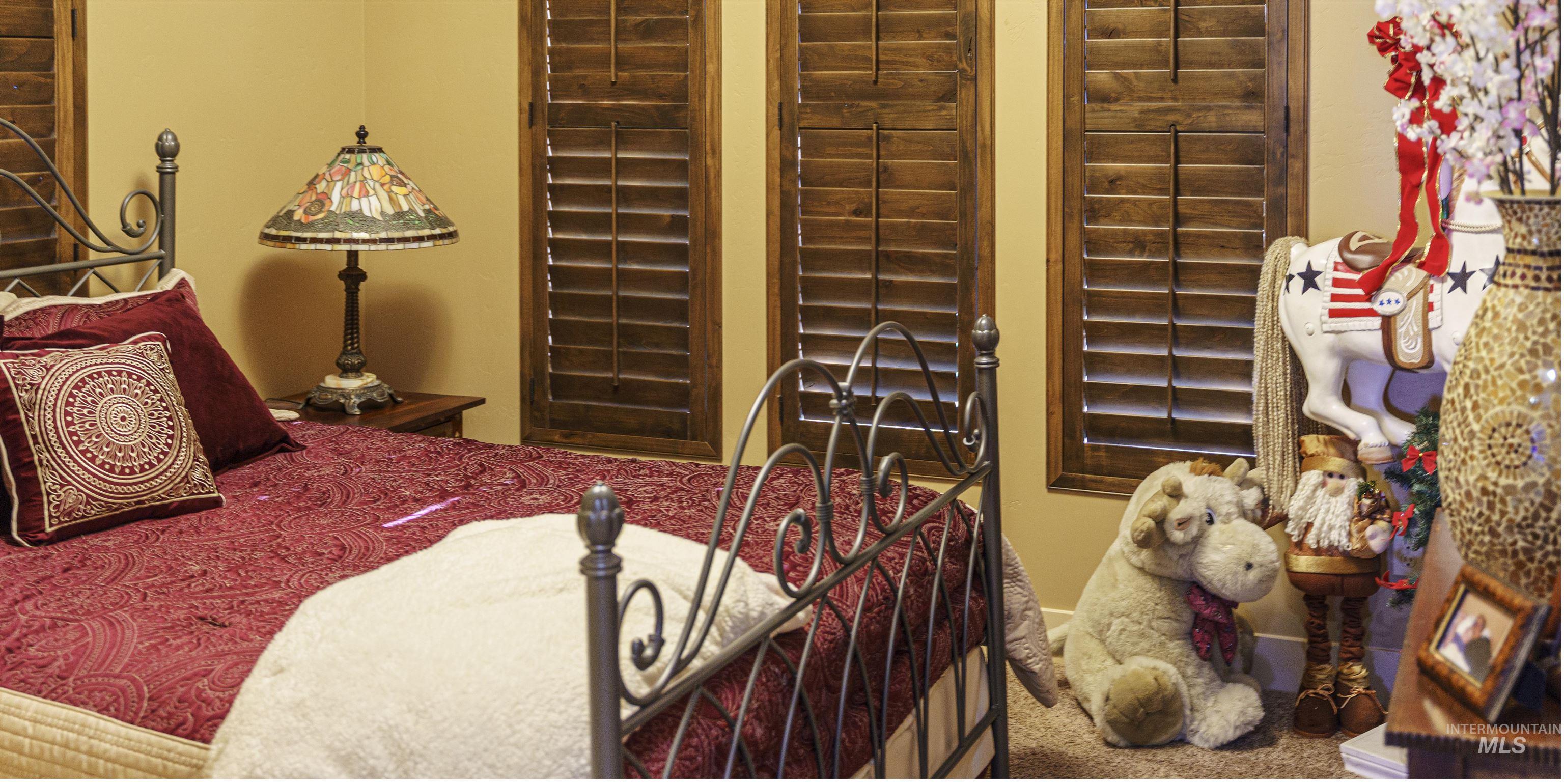 Bedroom featuring carpet floors