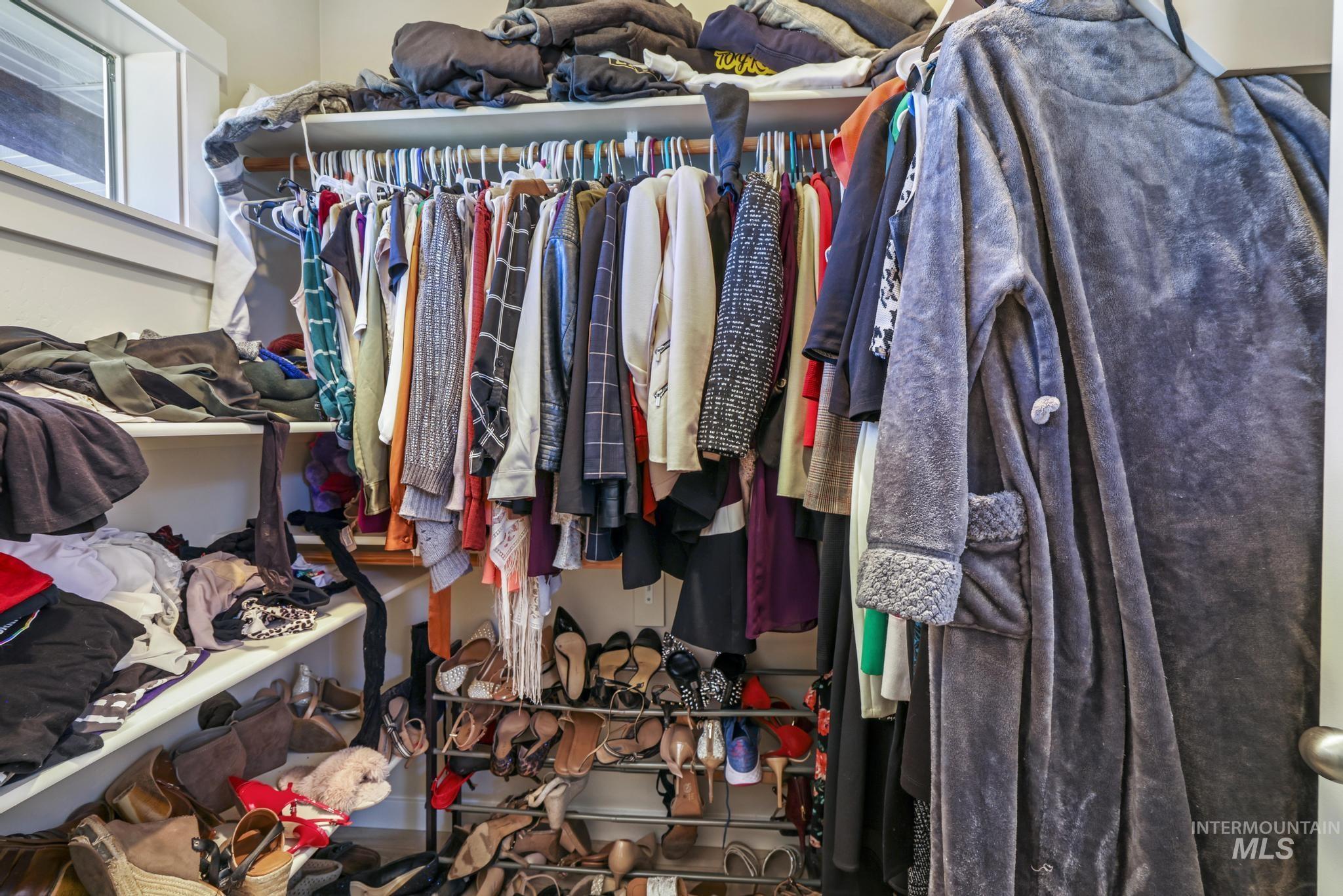 View of spacious closet
