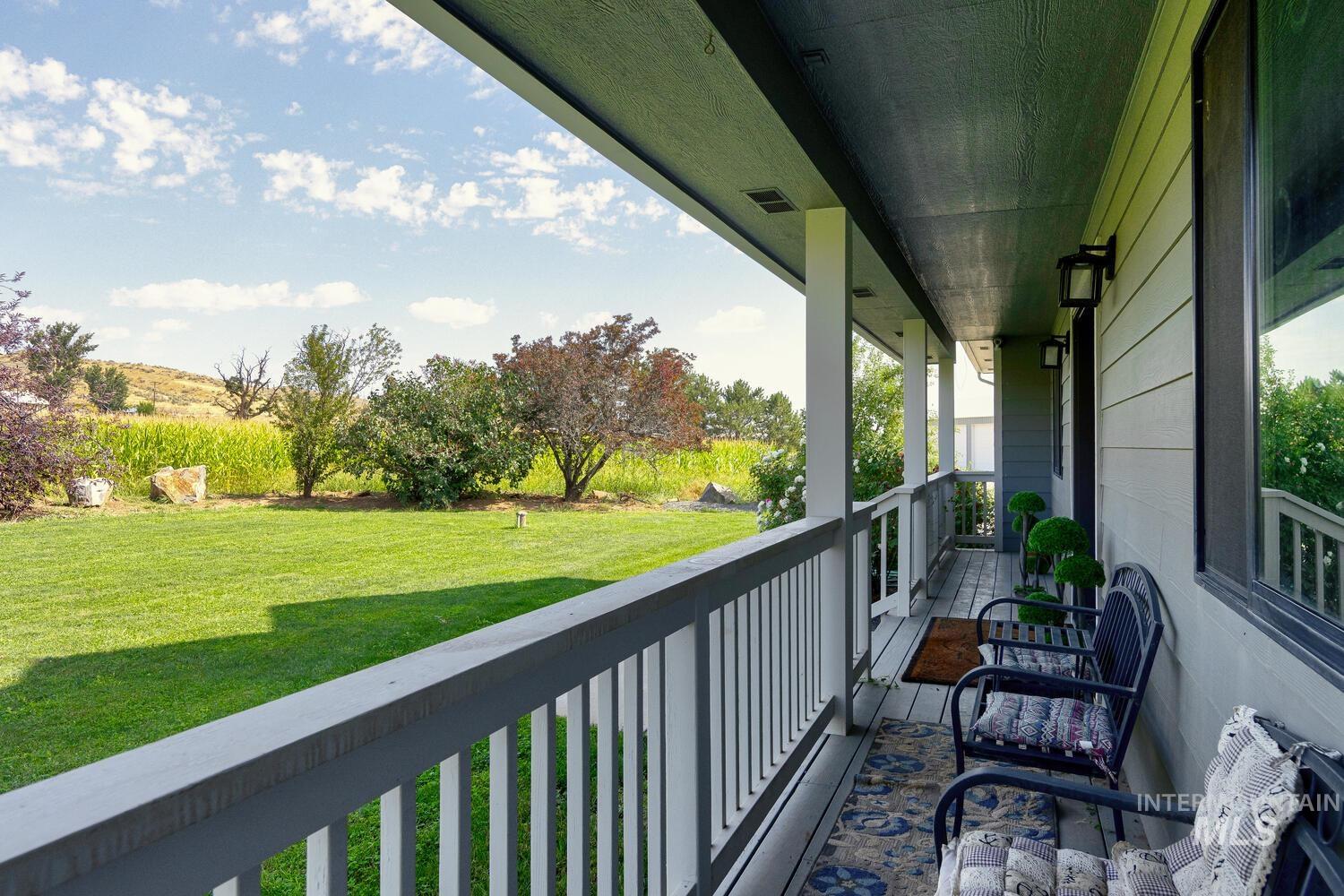 View of covered front porch