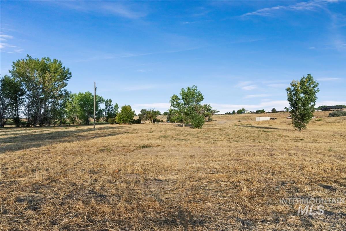 View of yard featuring a view of countryside