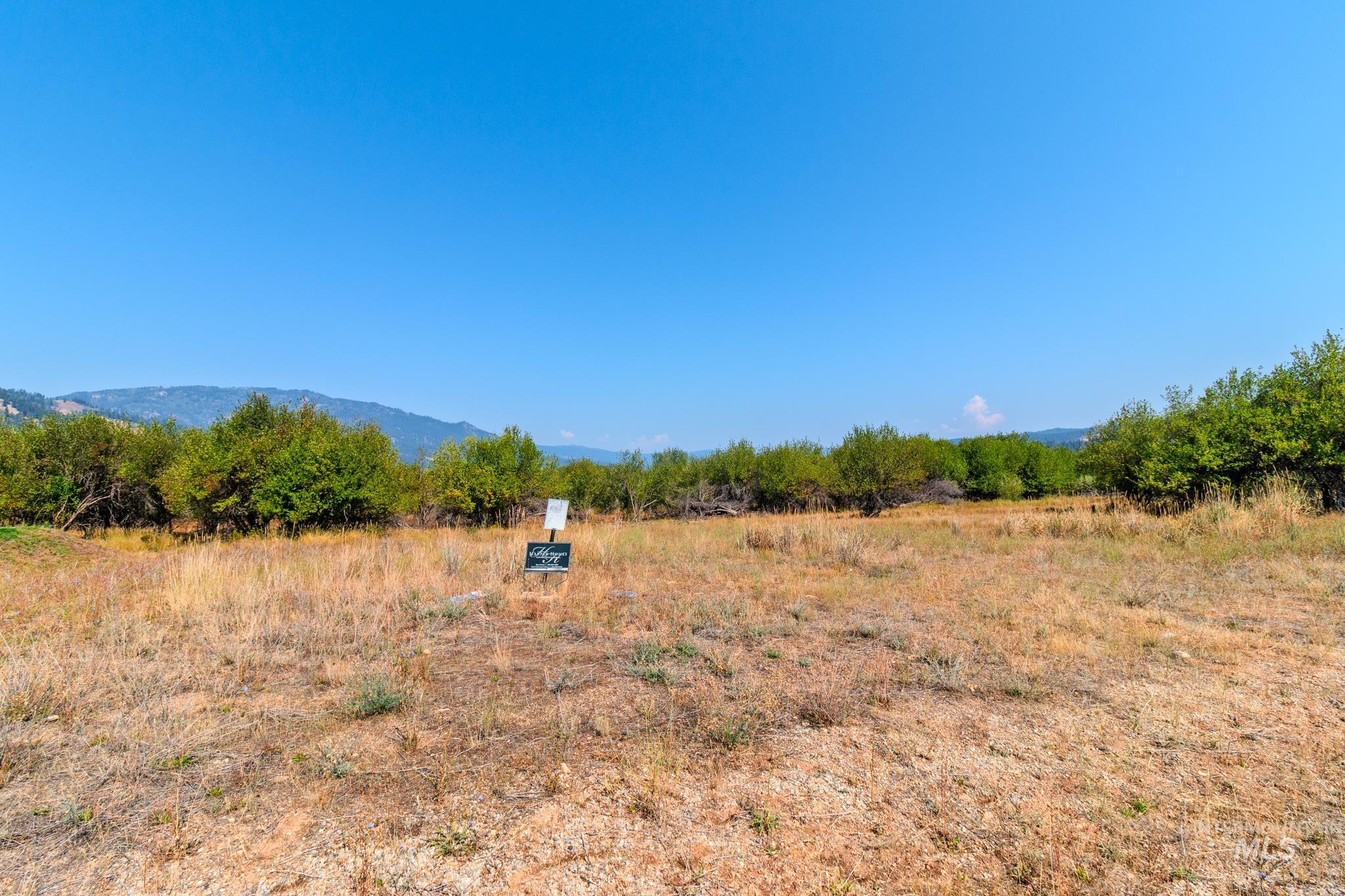 View of mountain background with rural landscape