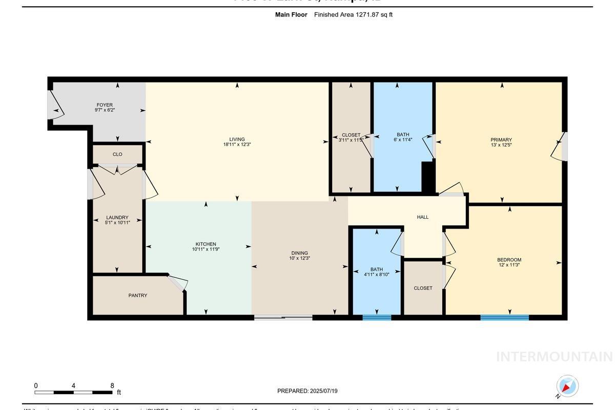1460 W Lark Court, Nampa, Idaho 83651, 2 Bedrooms, 2 Bathrooms, Residential For Sale, Price $329,900, 98960307