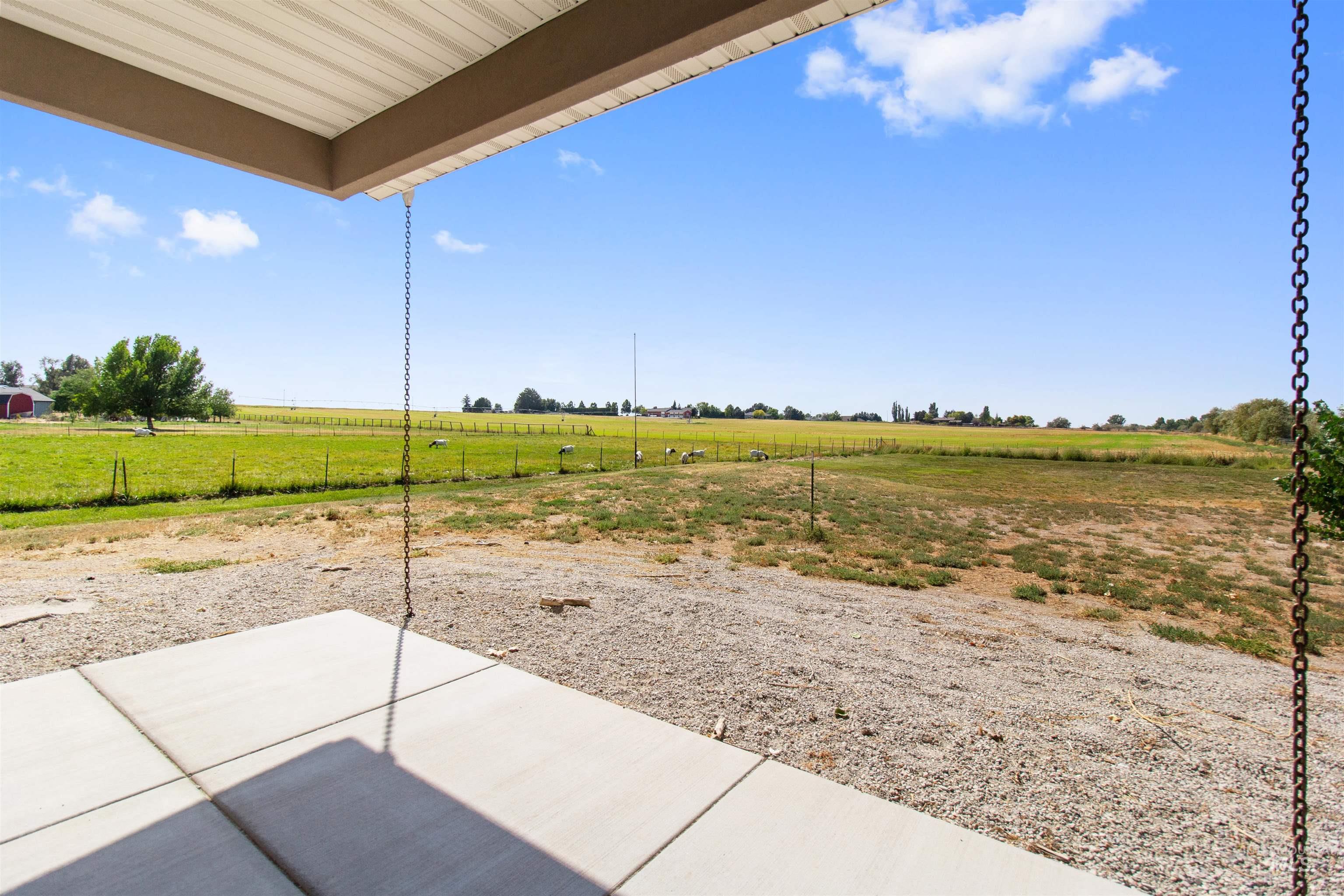View of patio / terrace featuring a rural view