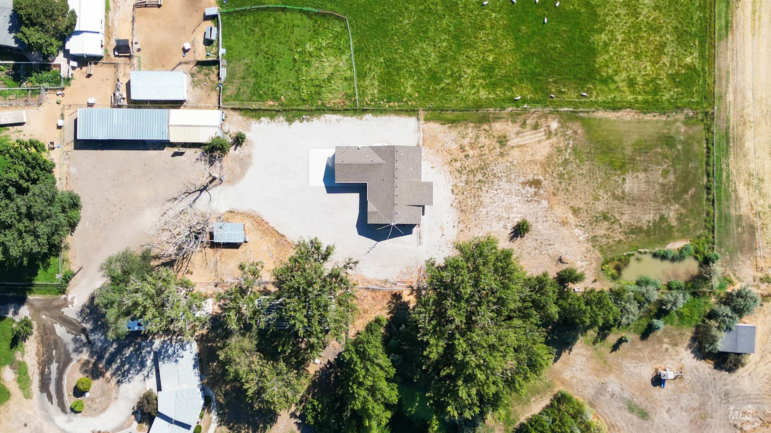 Aerial view of property and surrounding area