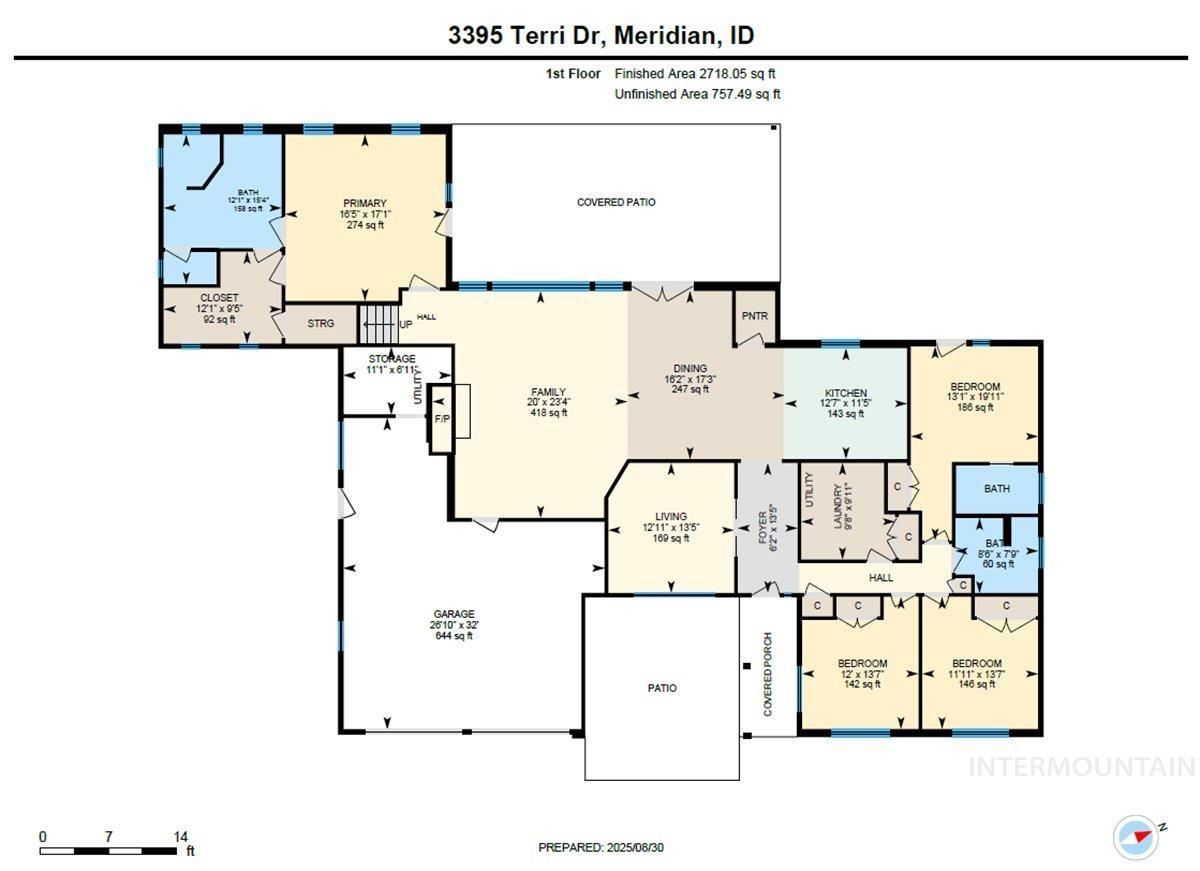 3395 S Terri Dr, Meridian, Idaho 83642-7039, 4 Bedrooms, 3 Bathrooms, Residential For Sale, Price $1,250,000, 98960336