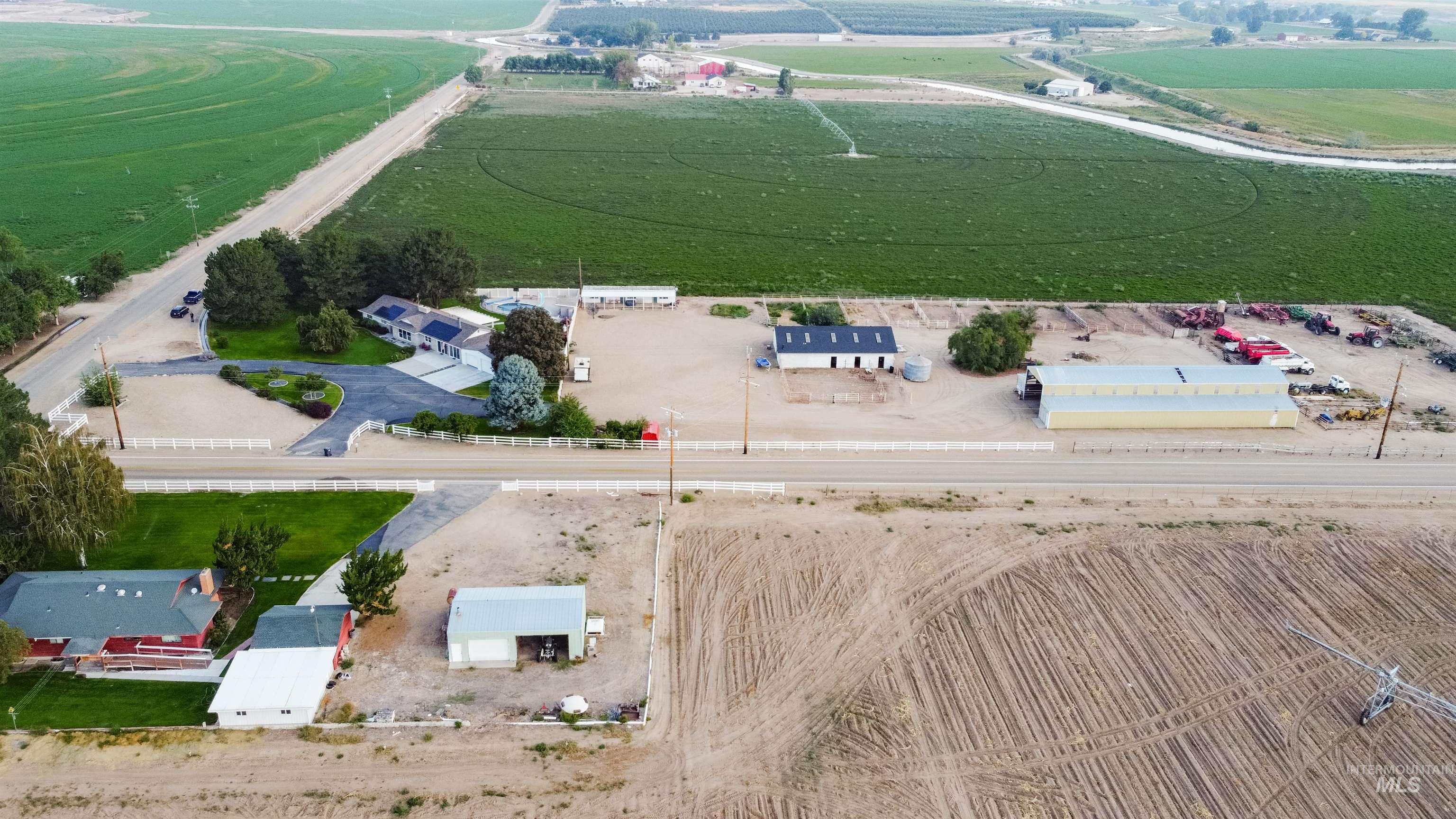 View of rural area with extensive farmland