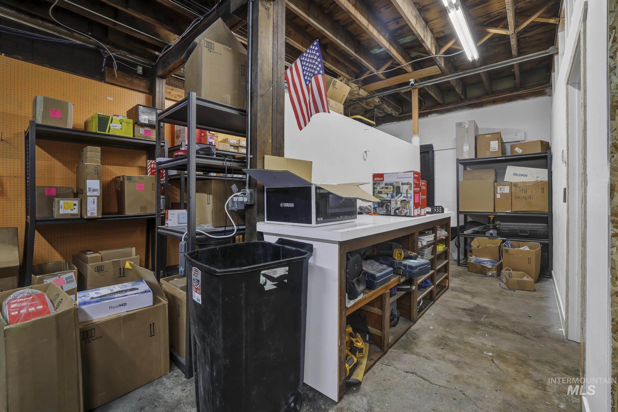 View of storage area