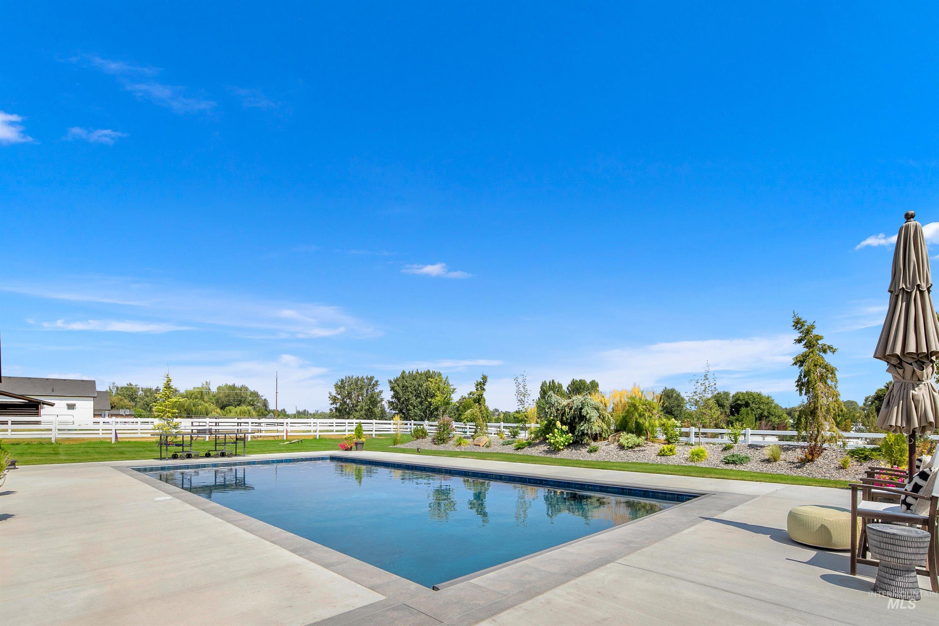 View of pool with a patio
