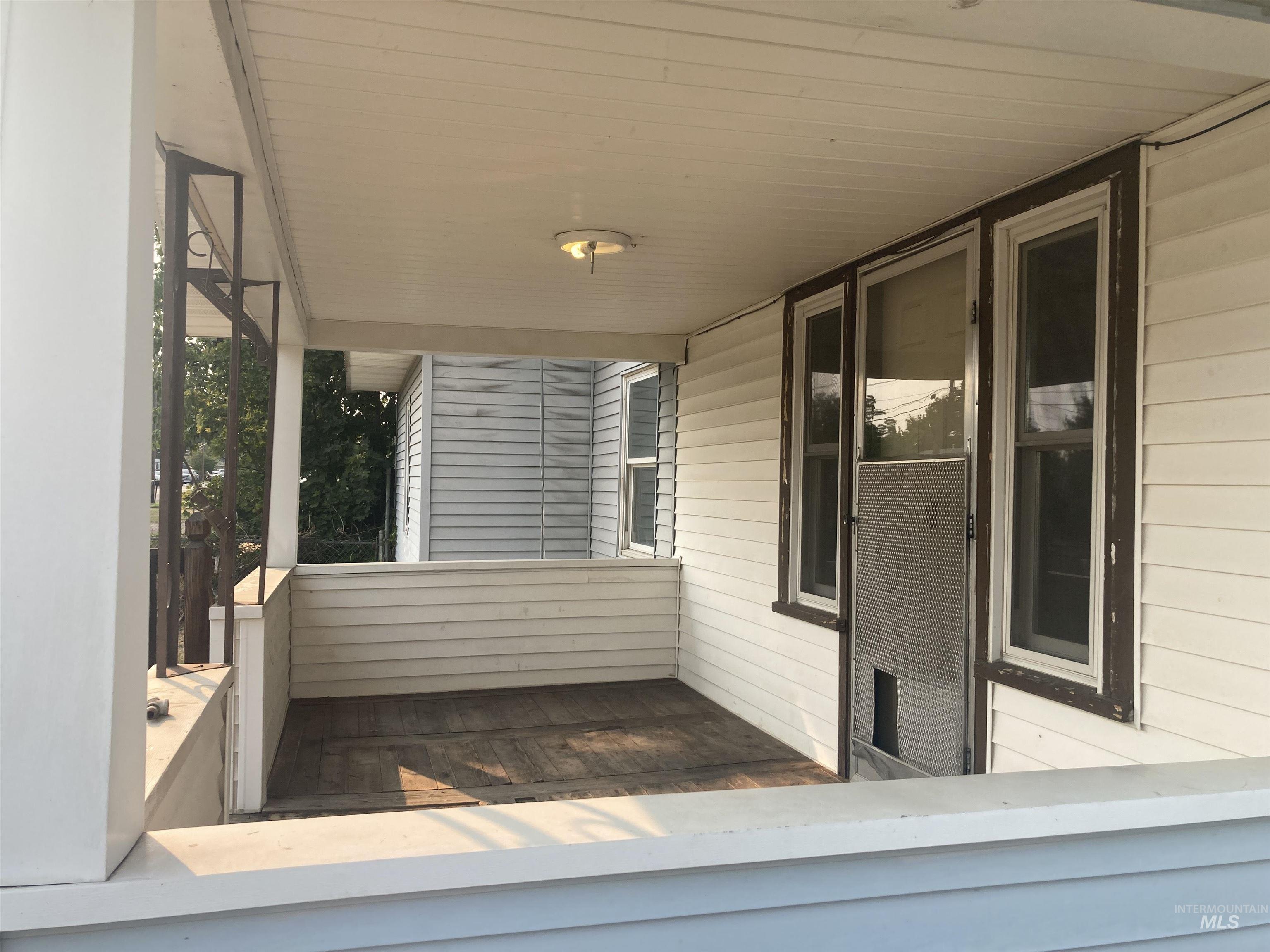 View of front porch