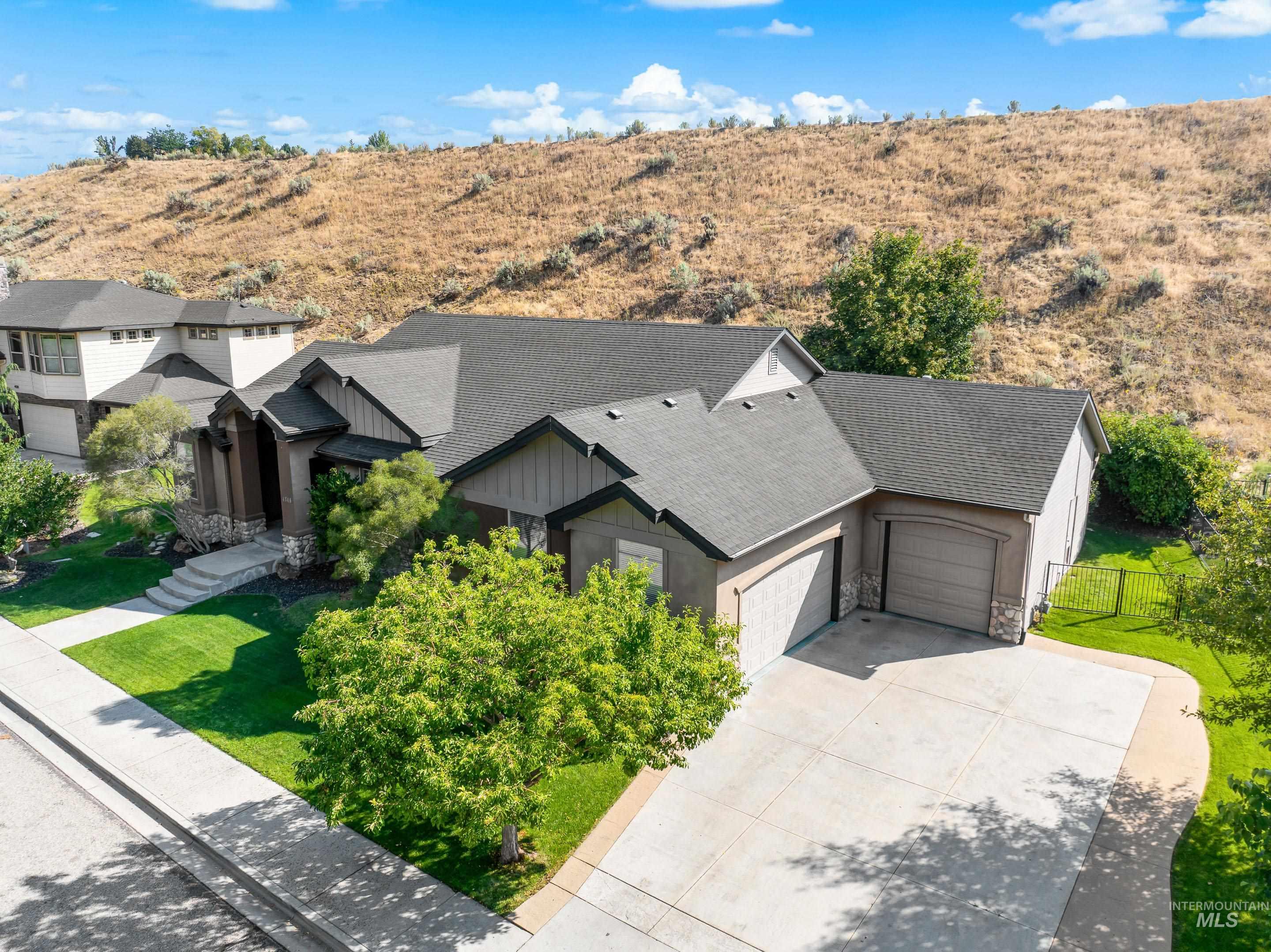 View from above of property