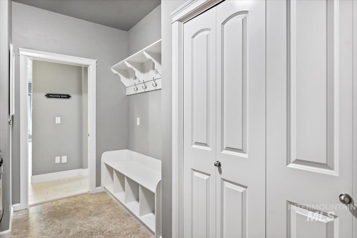 Mudroom with baseboards
